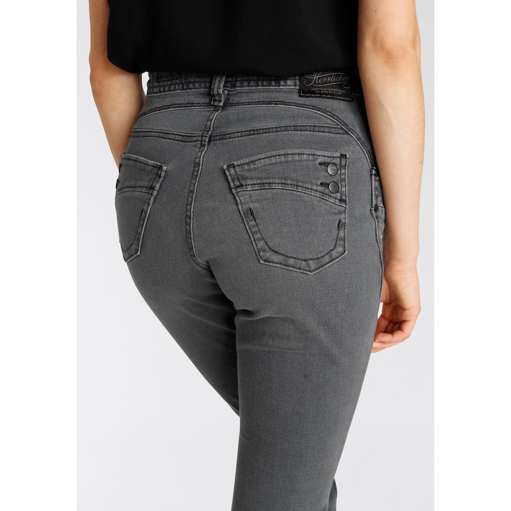Herrlicher High-waist-Jeans »PIPER HI SLIM ORGANIC DENIM CASHMERE TOUCH«, umweltfreundlich dank Kitotex Technologie