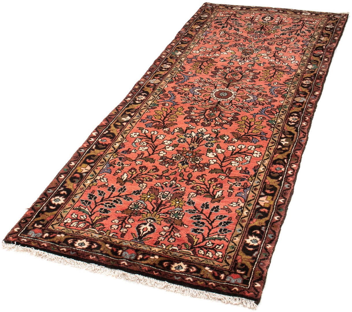 Image of morgenland Orientteppich »Perser - Nomadic - 225 x 90 cm - hellrot«, rechteckig, 10 mm Höhe, Wohnzimmer, Handgeknüpft, Einzelstück mit Zertifikat bei Ackermann Versand Schweiz