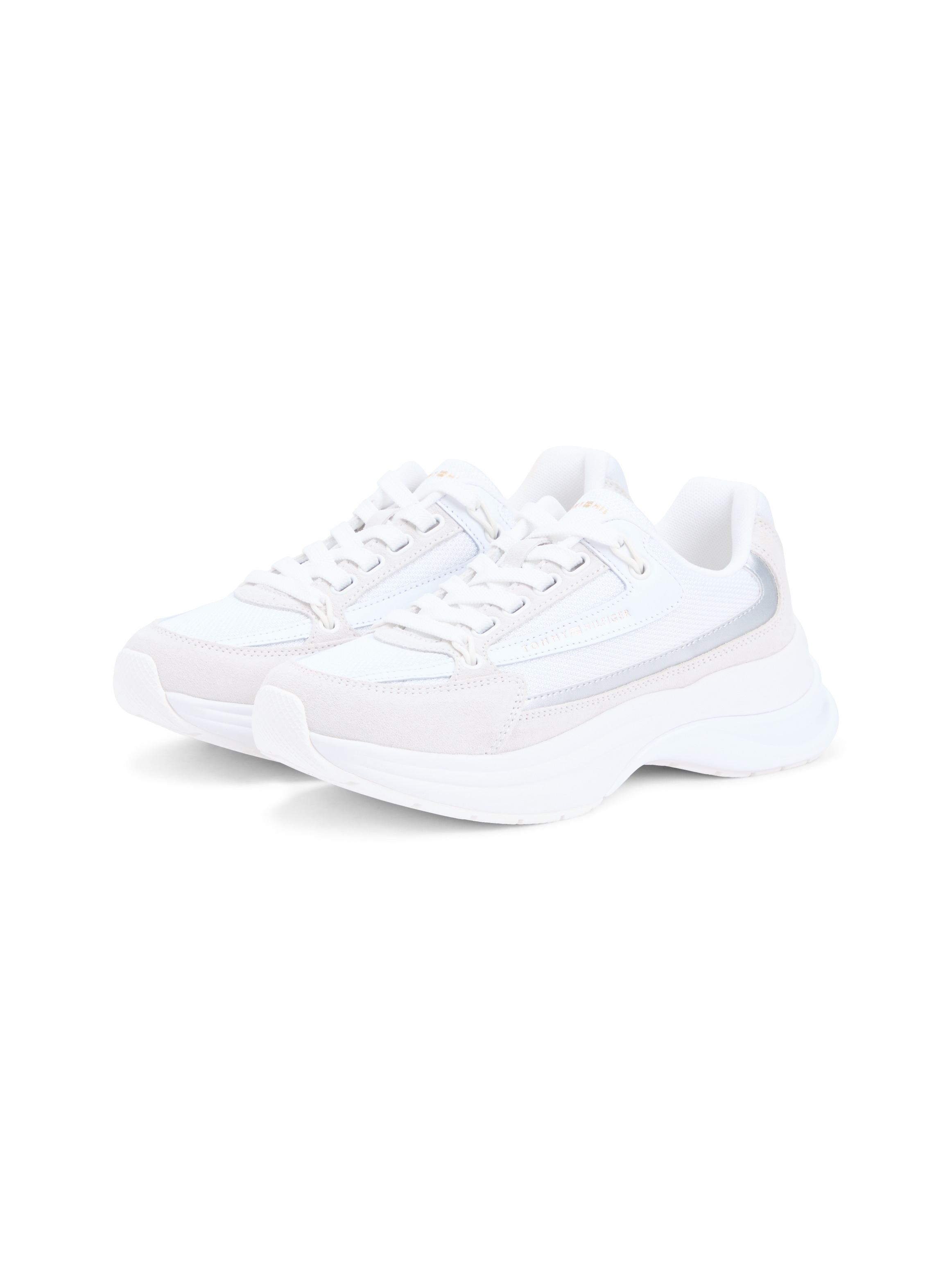 Image of Tommy Hilfiger Keilsneaker "TH SPORTY CHIC RUNNER" Keilabsatz, Freizeitschuh, Halbschuh, Schnürer mit Kontrastbesatz