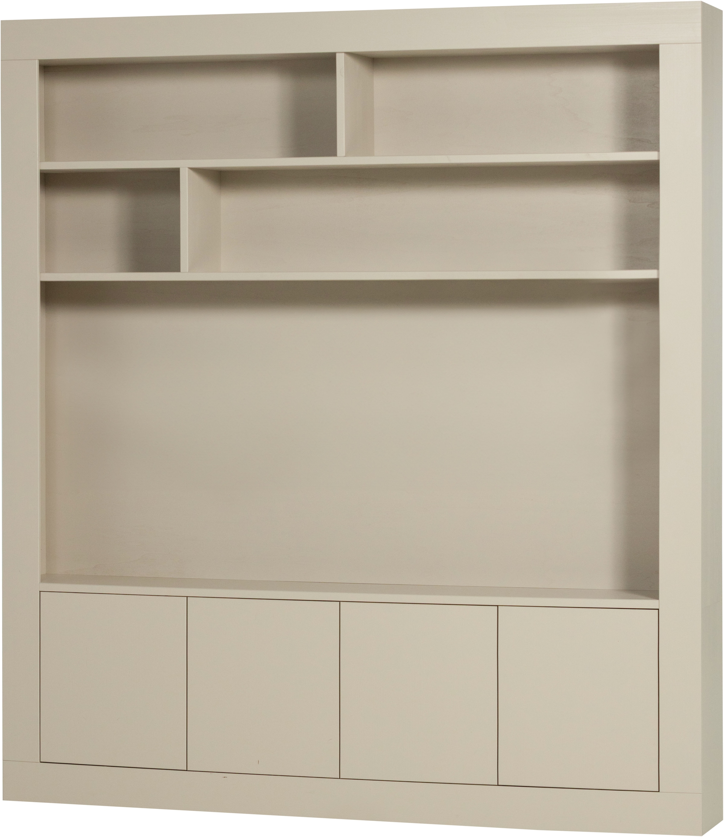 WOOOD Meuble mural »Wallcover FSC® Mix Kiefernholz mit Druckmechanismus 210x 31x 229 cm«