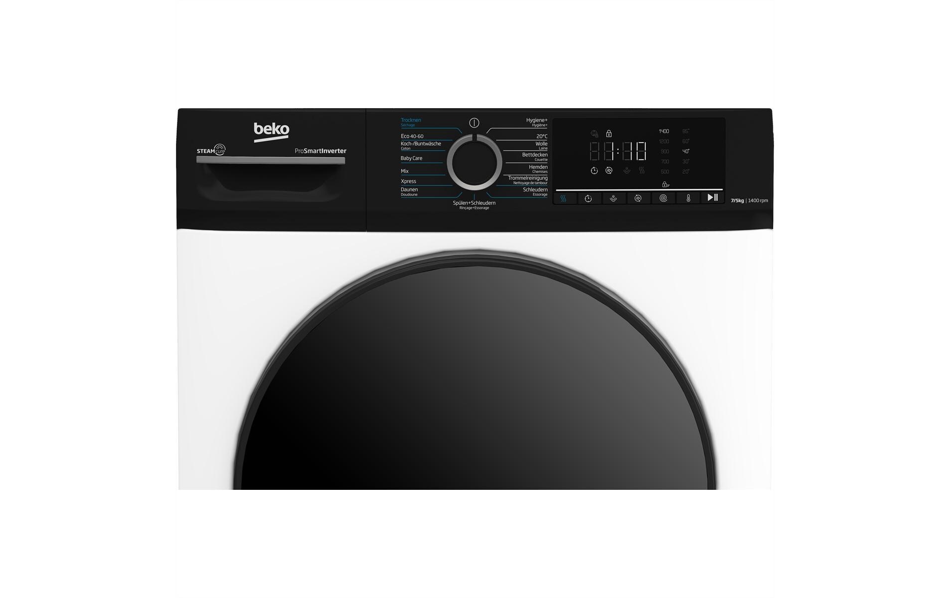 BEKO Lave-linge séchant »WTS210 Links« 7 kilos /5 kg 76 dB(A)