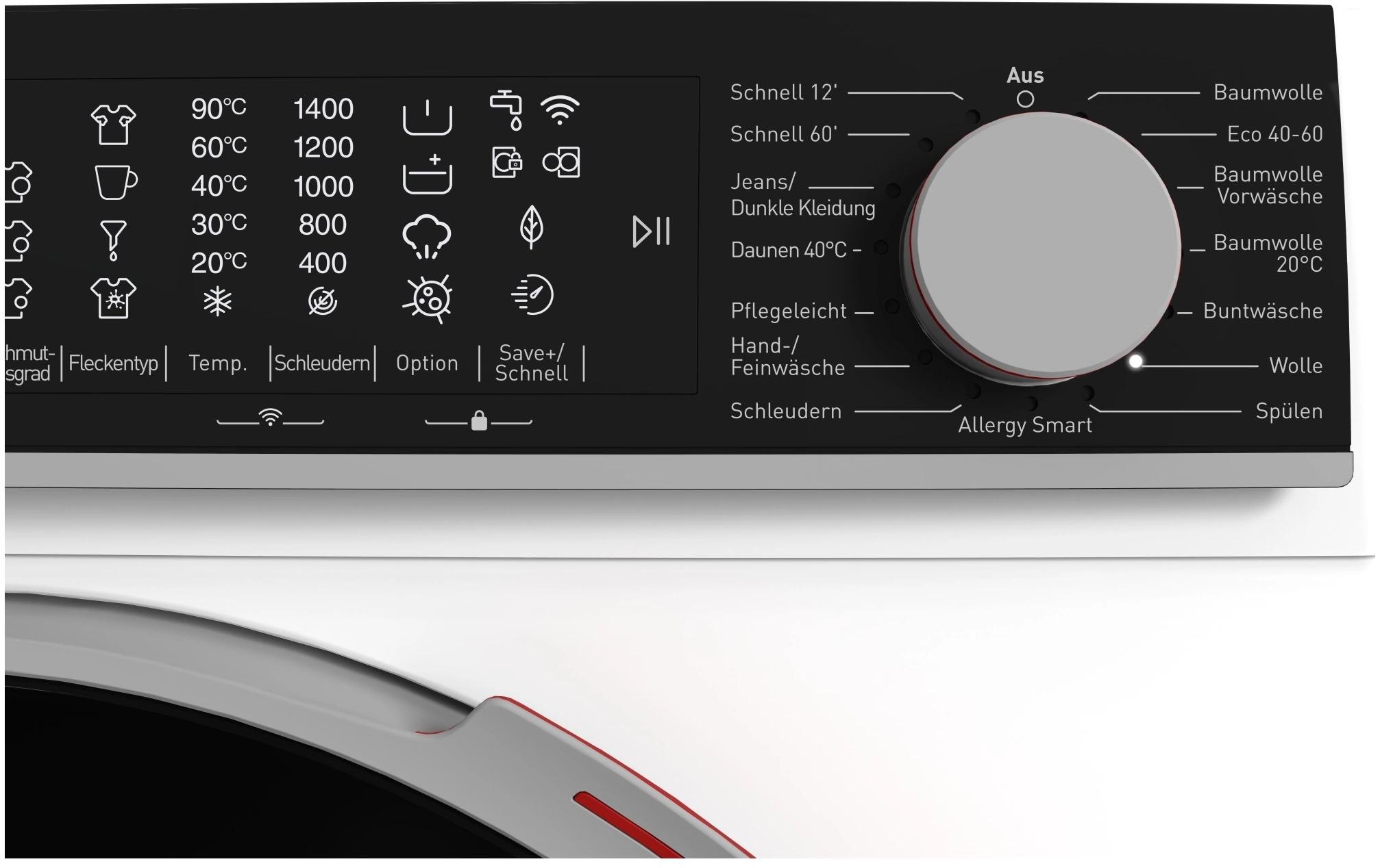   Waschmaschine »ES-MNFL814CWA-CH Links« 8 kg 1400 U/min