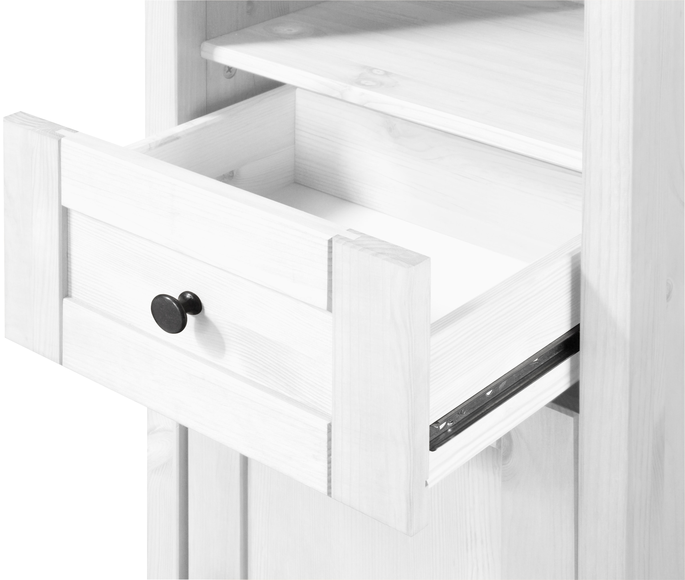 welltime Hochschrank »Sylt« Badmöbel im Landhaus-Stil, Breite 40 cm, aus Massivholz