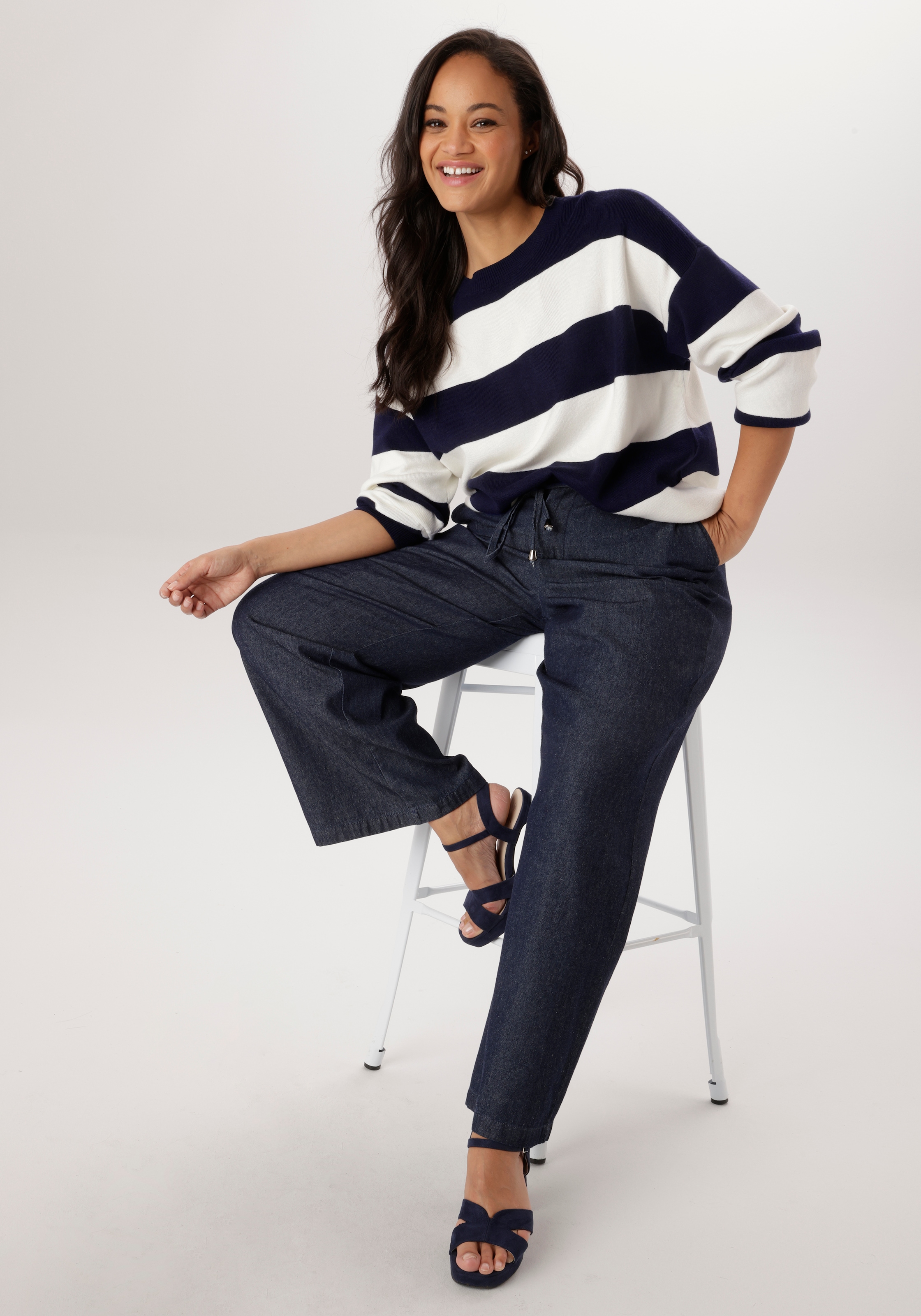 Aniston PLUS Strickpullover im Streifen-Dessin - NEUE KOLLEKTION