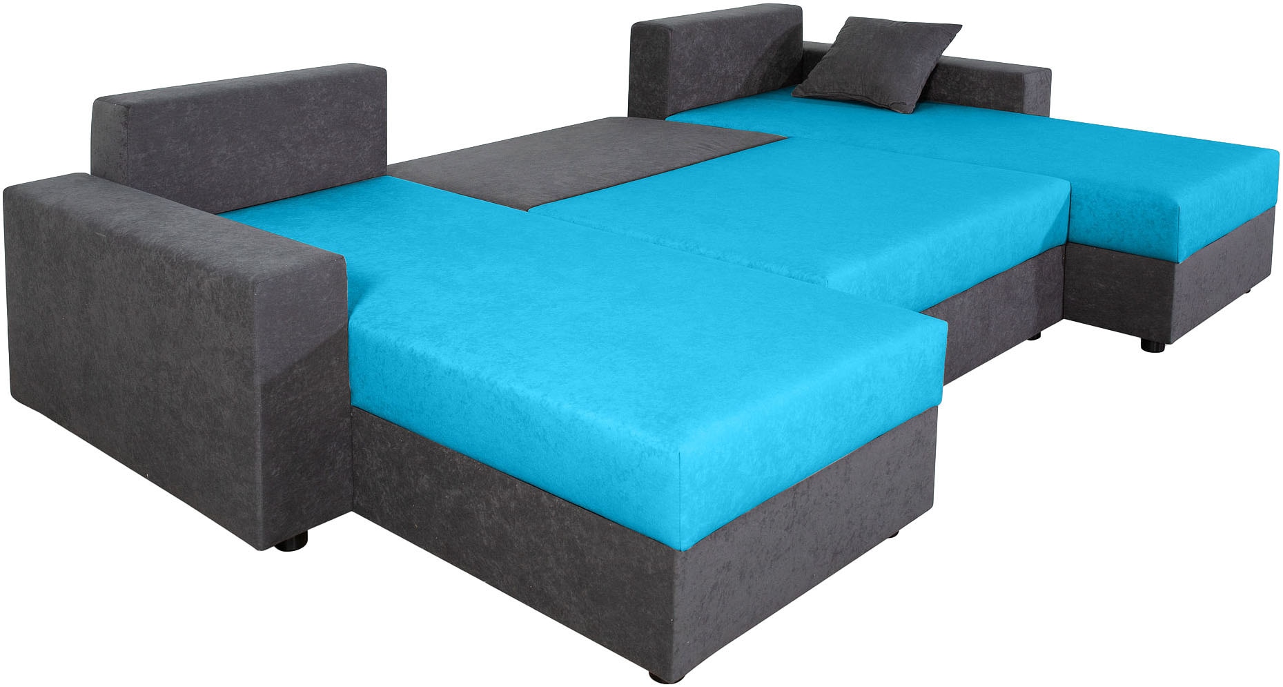 COLLECTION AB Wohnlandschaft »Pico U-Form«, Wohnlandschaft,2 X Ottomane,Polyätherschaum Polsterung