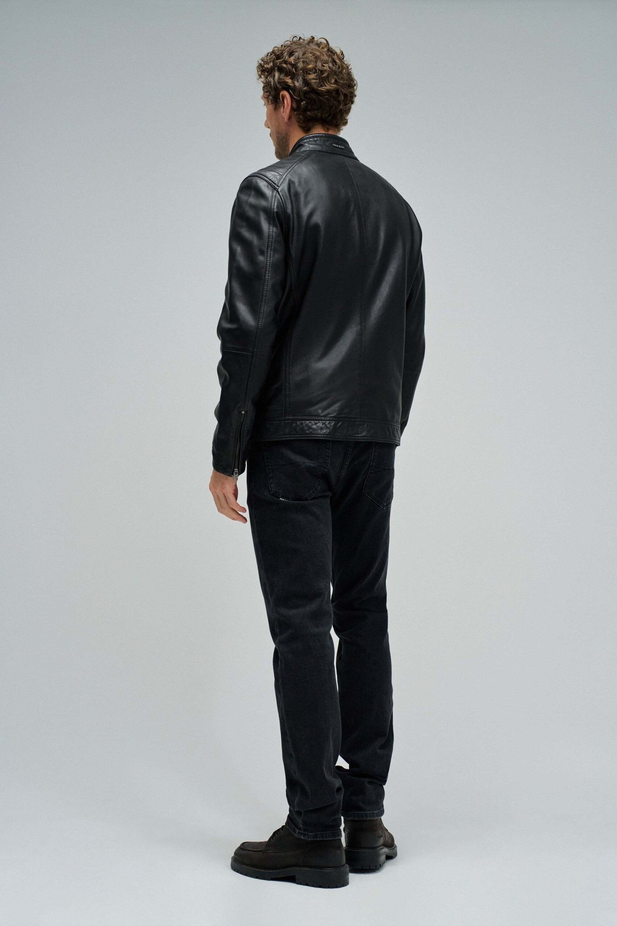 Salsa Veste en cuir »Salsa Jeans Lederjacke Biker«