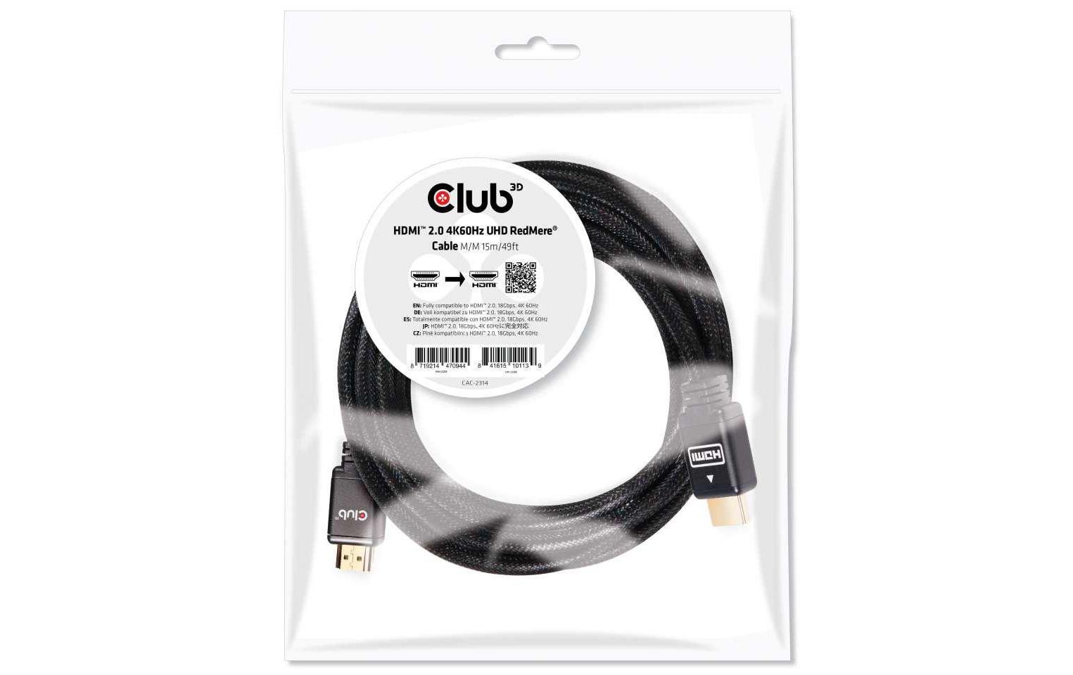  HDMI-Kabel »Club 3D Club 3D Kabel HDMI 2.0 4K60Hz UHD R«