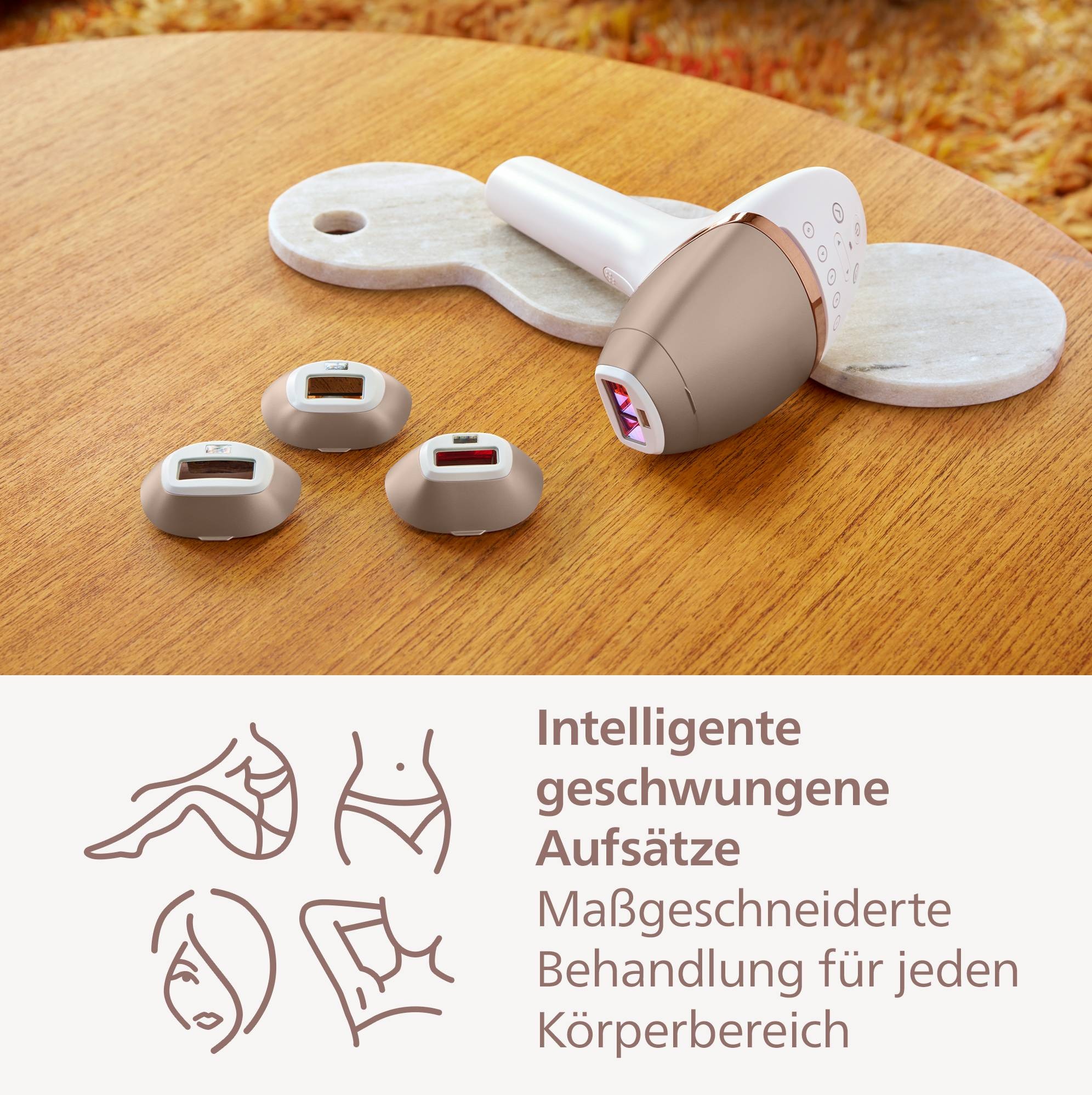 Philips IPL-Haarentferner »Lumea Series 9900 BRP959/00«, 450 000 Lichtimpulse, 4 Aufsätze (Achseln, Bikinizone, Körper, Gesicht), 2 SkinAI Funktionen