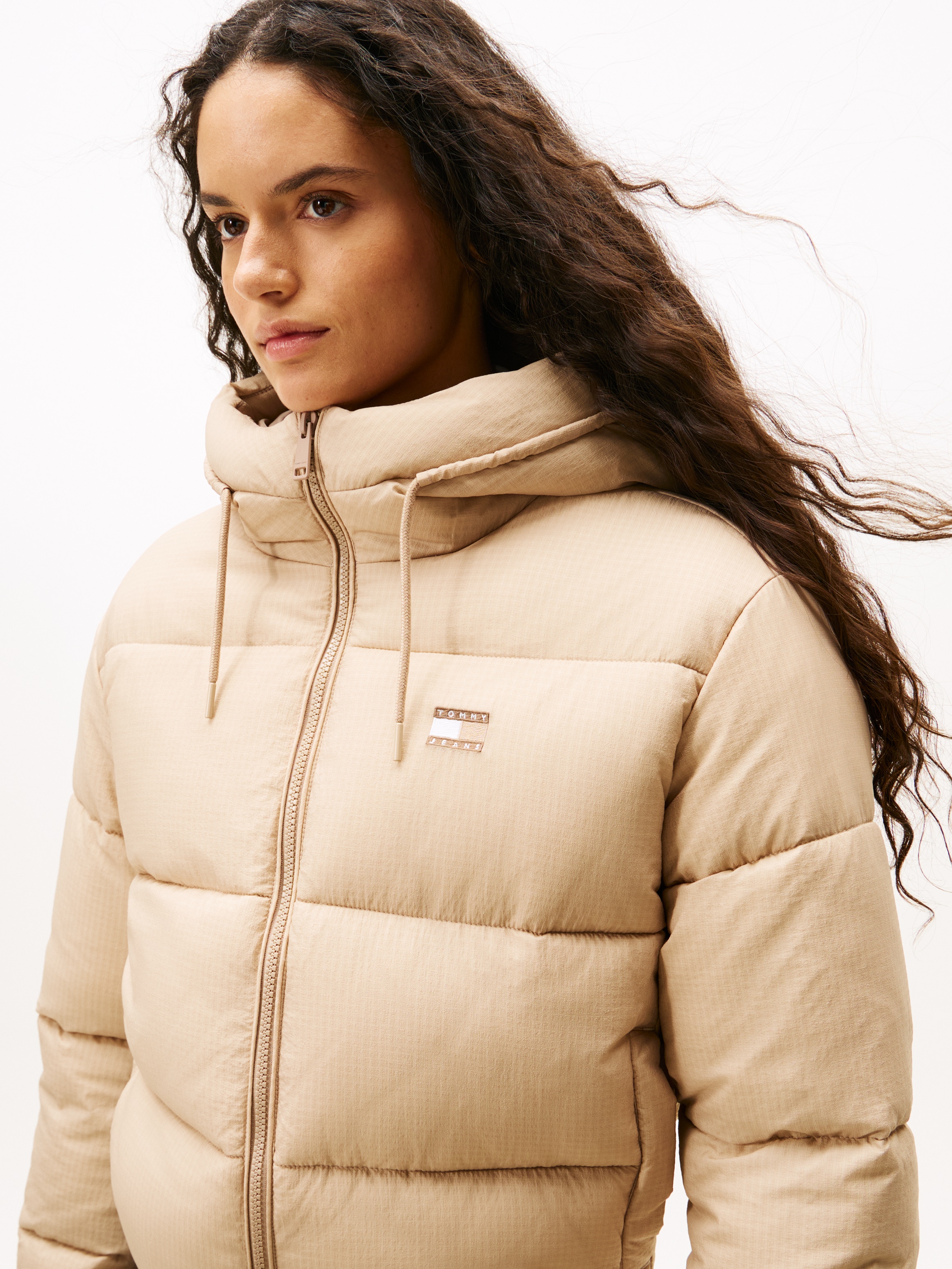 Tommy Jeans Steppjacke »TJW HOODED PUFFER JACKET« mit Kapuze