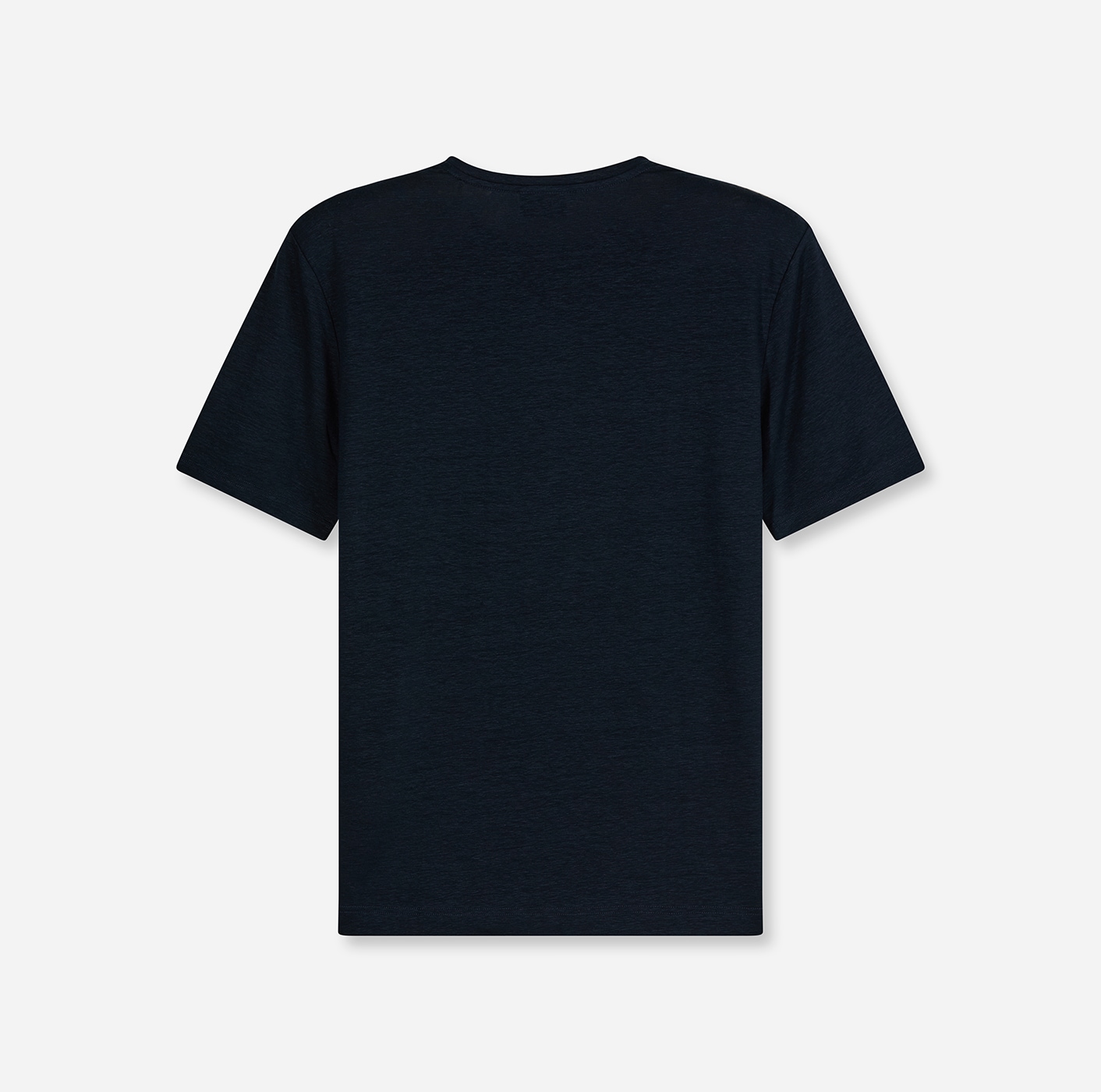 OLYMP Shirt à col rond aus Leinen