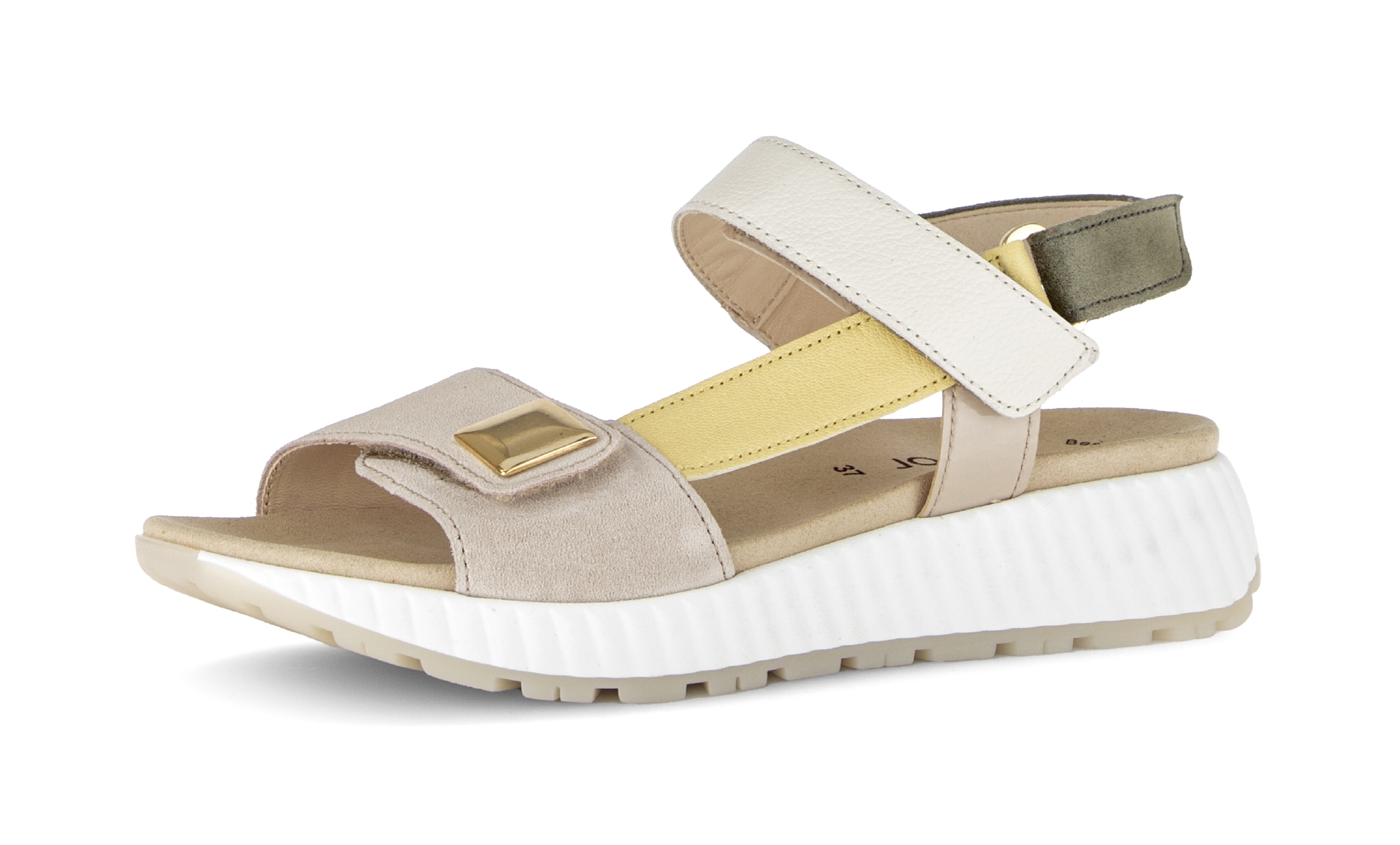 Image of Gabor Keilsandalette Riemchensandale, Sommerschuh mit edlem Schmuckelement