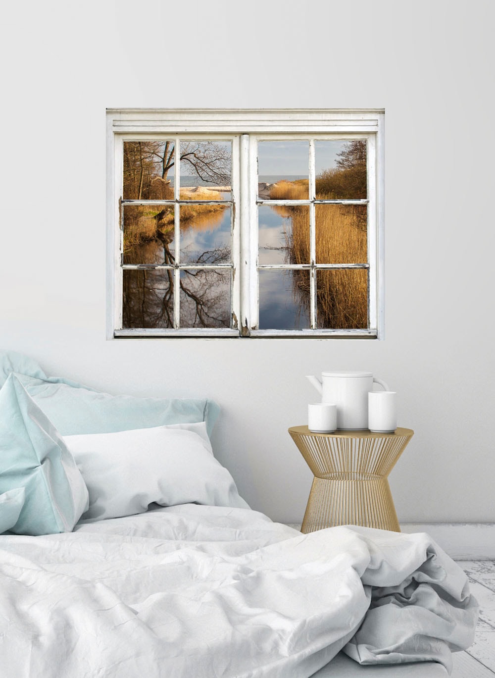 Image of queence Wandsticker "Fluss" Wandsticker, Wandbild, selbstklebend, Fluss, Wasser