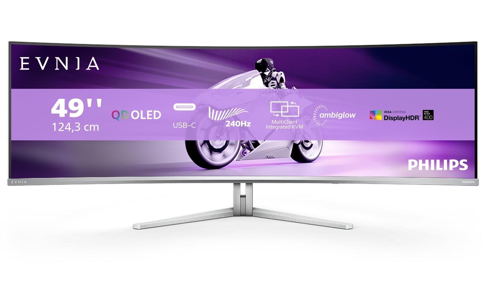 Image of Philips Curved-Gaming-Monitor "49M2C8900/00" 123,71 cm/48,9 ″ 5120 x 1440 px 0,03 Reaktionszeit 240 Hz