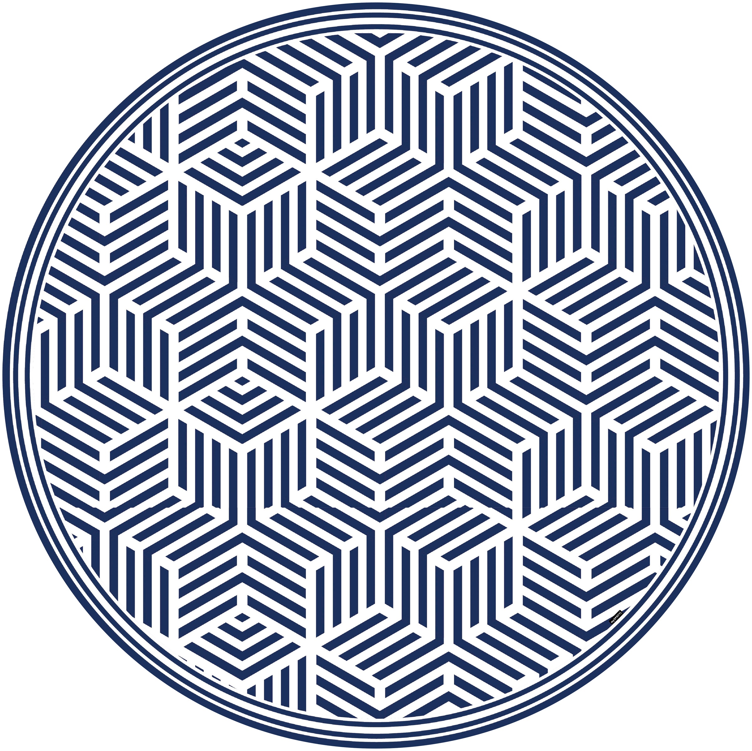 Image of MySpotti Vinylteppich »Buddy Svenson«, rund, 0,5 mm Höhe, rund, wasserfest und statisch haftend bei Ackermann Versand Schweiz