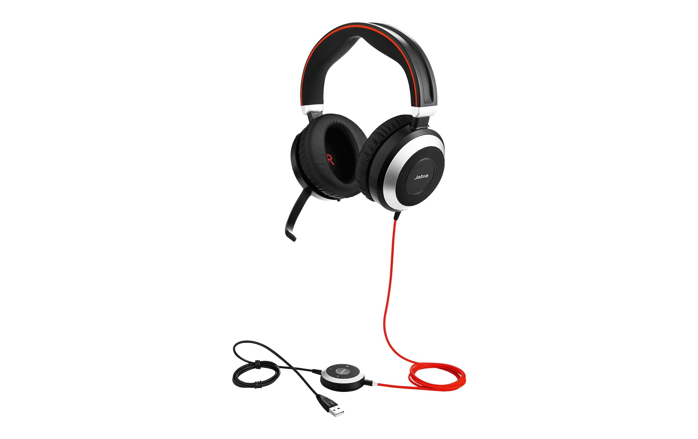 Jabra Headset »Evolve 80 UC Duo«, Active Noise Cancelling (ANC)