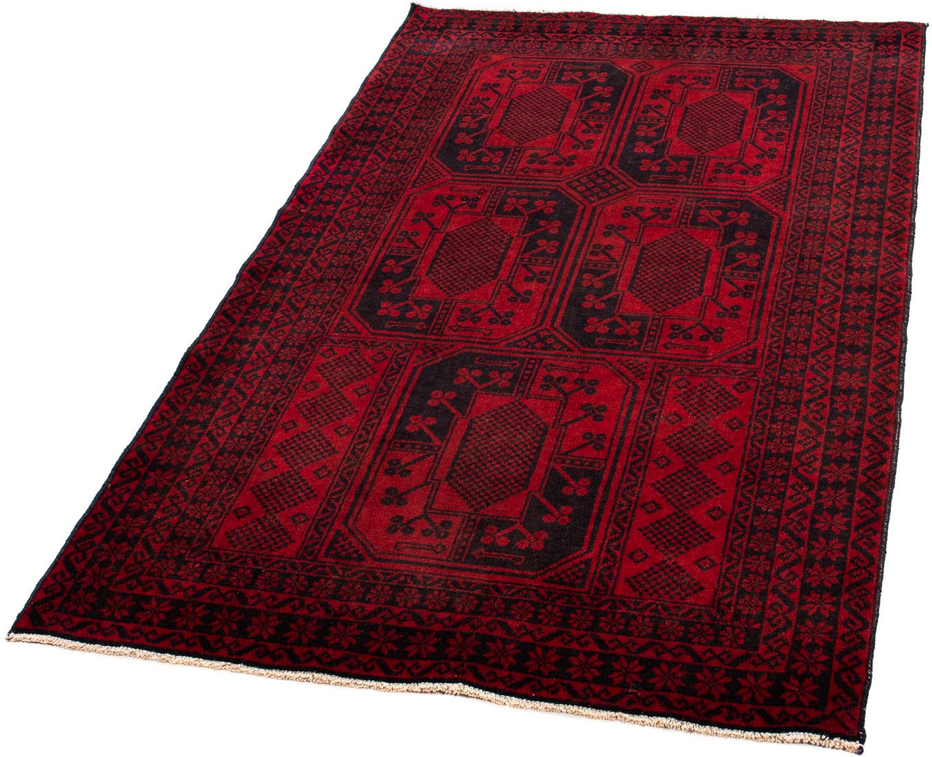 Image of morgenland Orientteppich »Belutsch - 148 x 87 cm - dunkelrot«, rechteckig, 8 mm Höhe, Wohnzimmer, Handgeknüpft, Einzelstück mit Zertifikat bei Ackermann Versand Schweiz