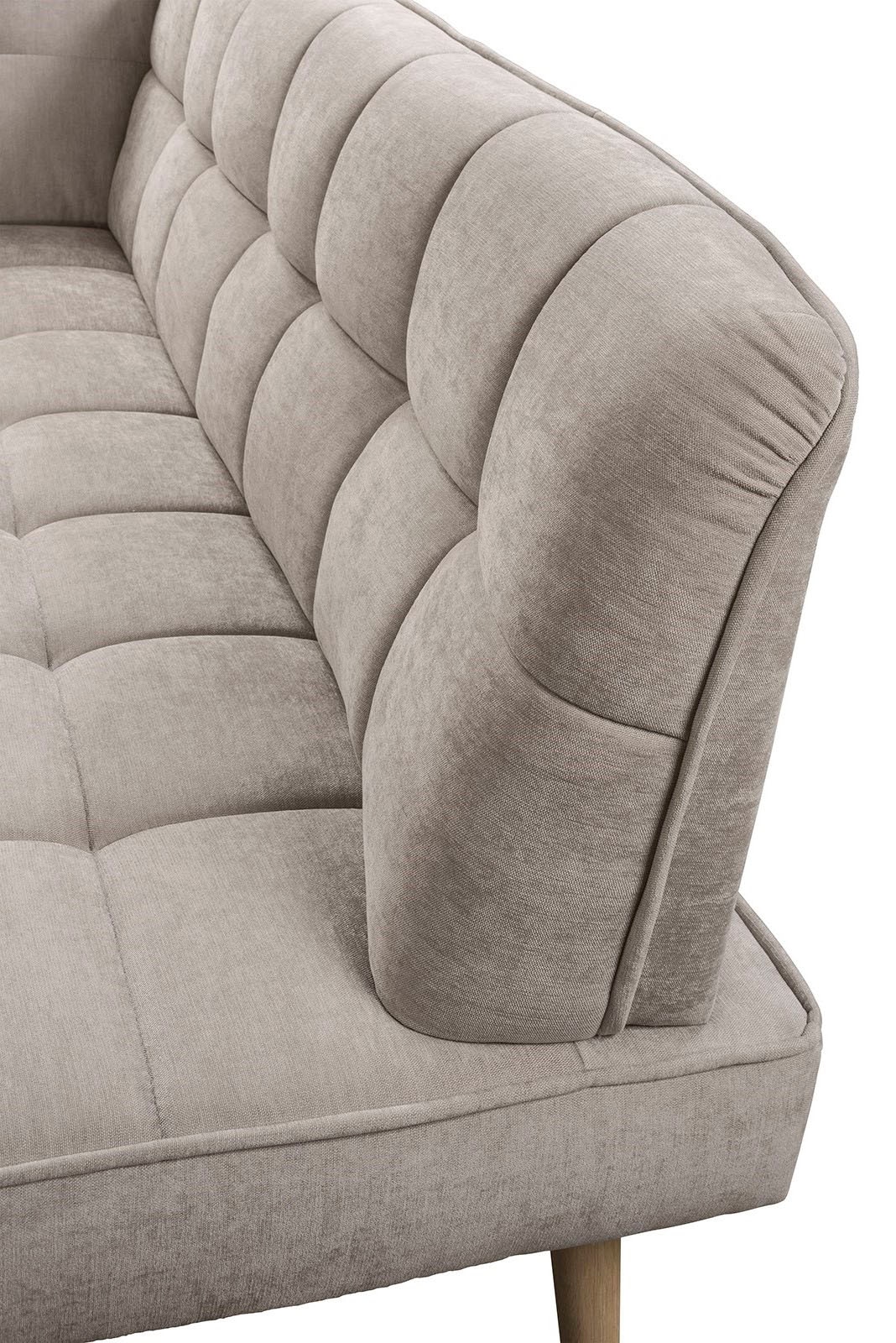 exxpo - sofa fashion Eckbank »Latte« moderne Sitz- und Rückensteppung, bequem und elegant, hoher Holzfuss