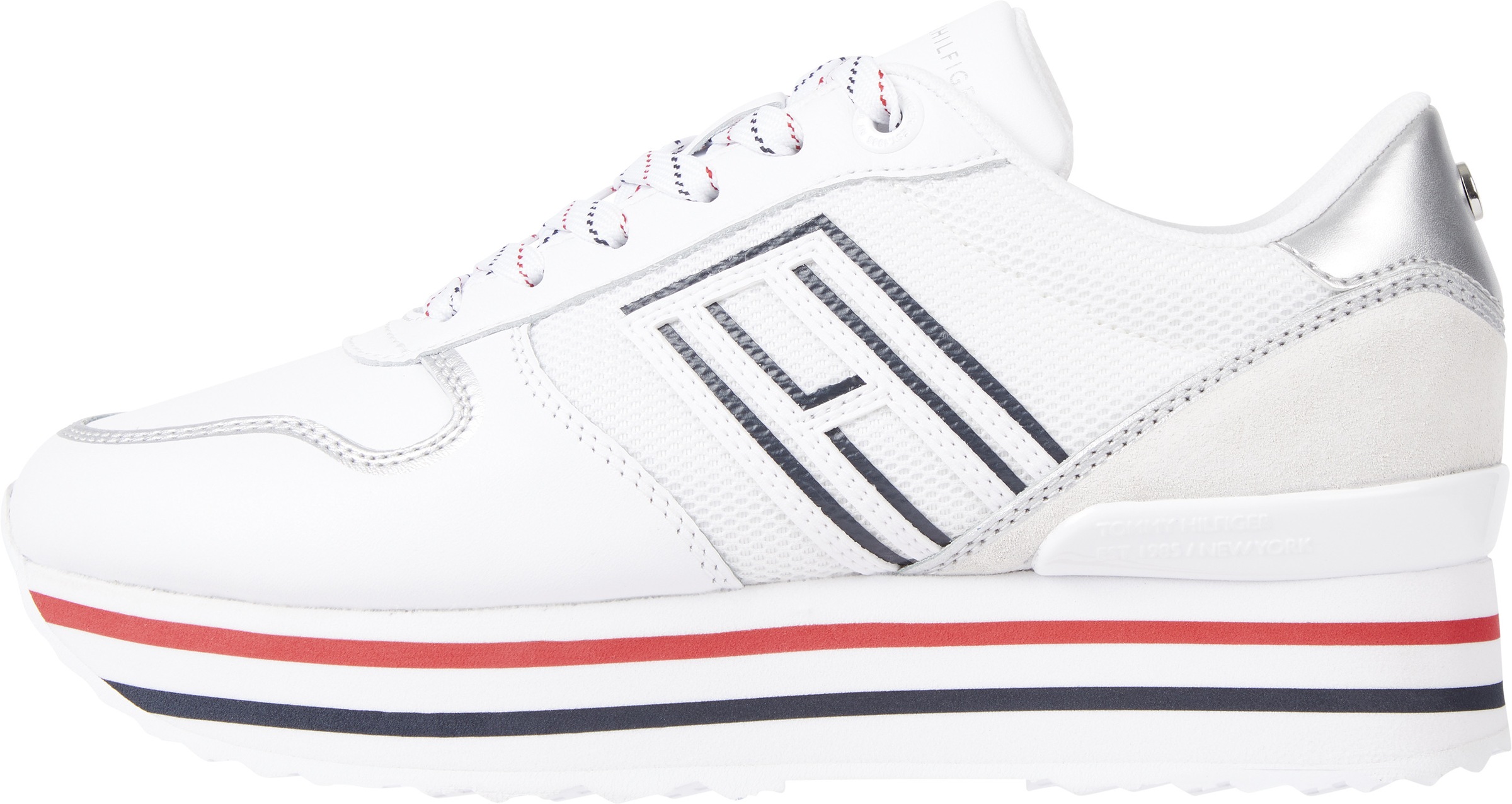 Image of Tommy Hilfiger Plateausneaker »MESH FLATFORM SNEAKER«, mit Besatz in Metallicoptik bei Ackermann Versand Schweiz