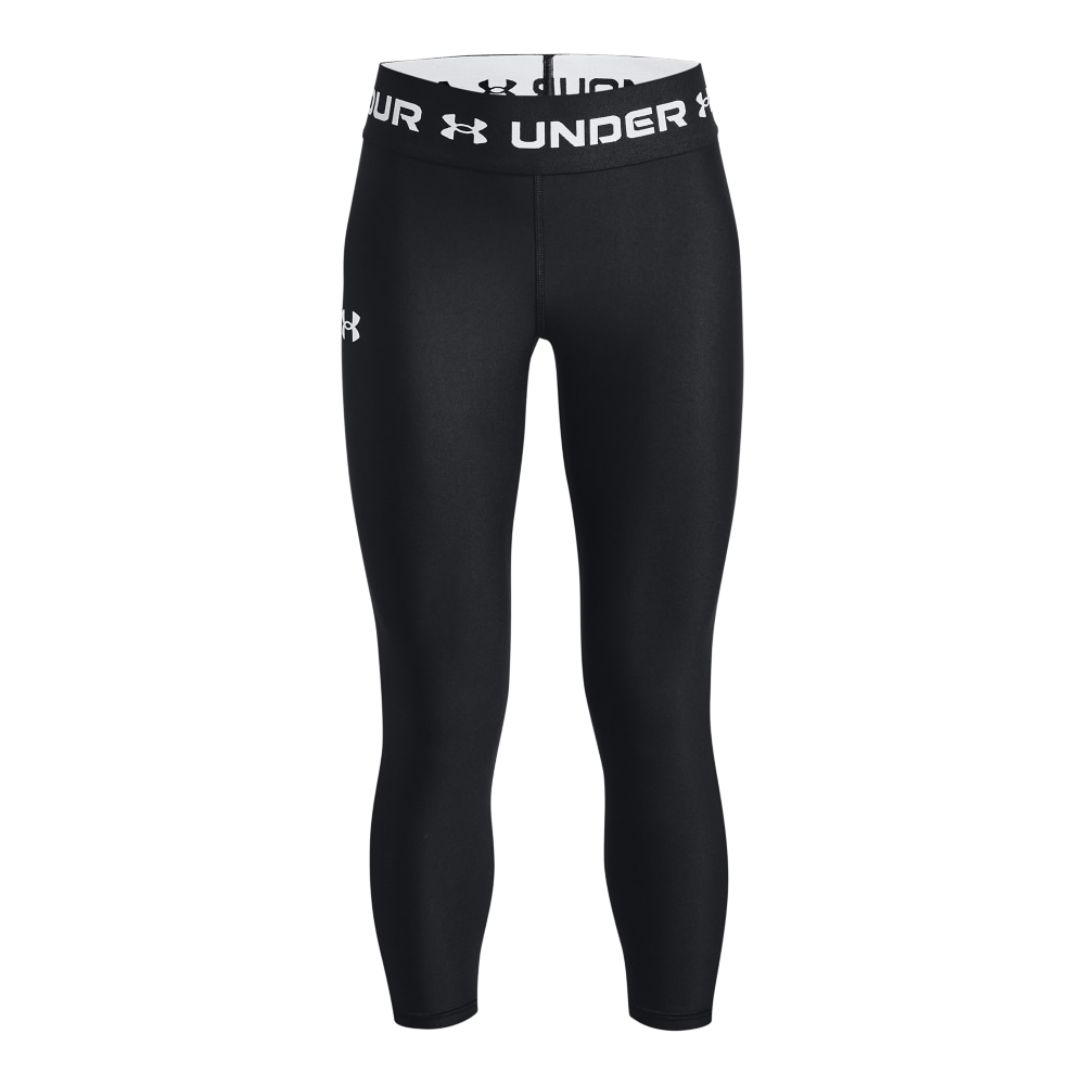 Image of Under Armour 7/8-Leggings "HeatGear" für Kinder, mit Logodruck und Logoschriftzügen, sportlicher Stil