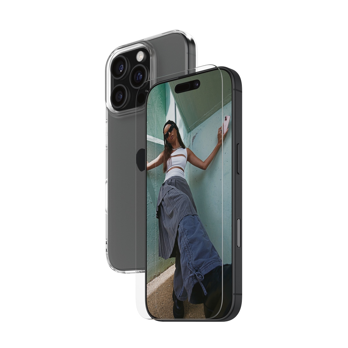 SAFE by PanzerGlass Displayschutzglas »2-in-1 Protection Bundle, Glass, Lens Protector«, für Apple iPhone 16 Pro, Displayschutzfolie, Schutzfolie, Bildschirmschutz, kratz- & stossfest