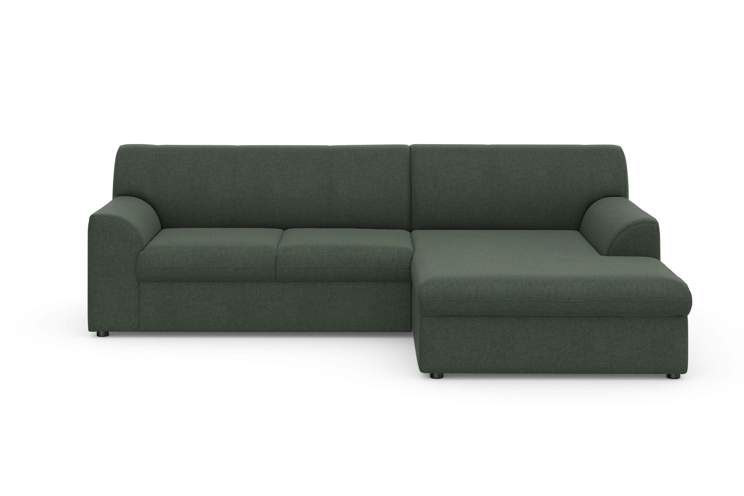 DOMO collection Ecksofa »Topper, elegant und zeitlos, kompaktes Stellmass 245/155cm, L-Form«, mit Recamiere, wahlweise mit Schlaffunktion