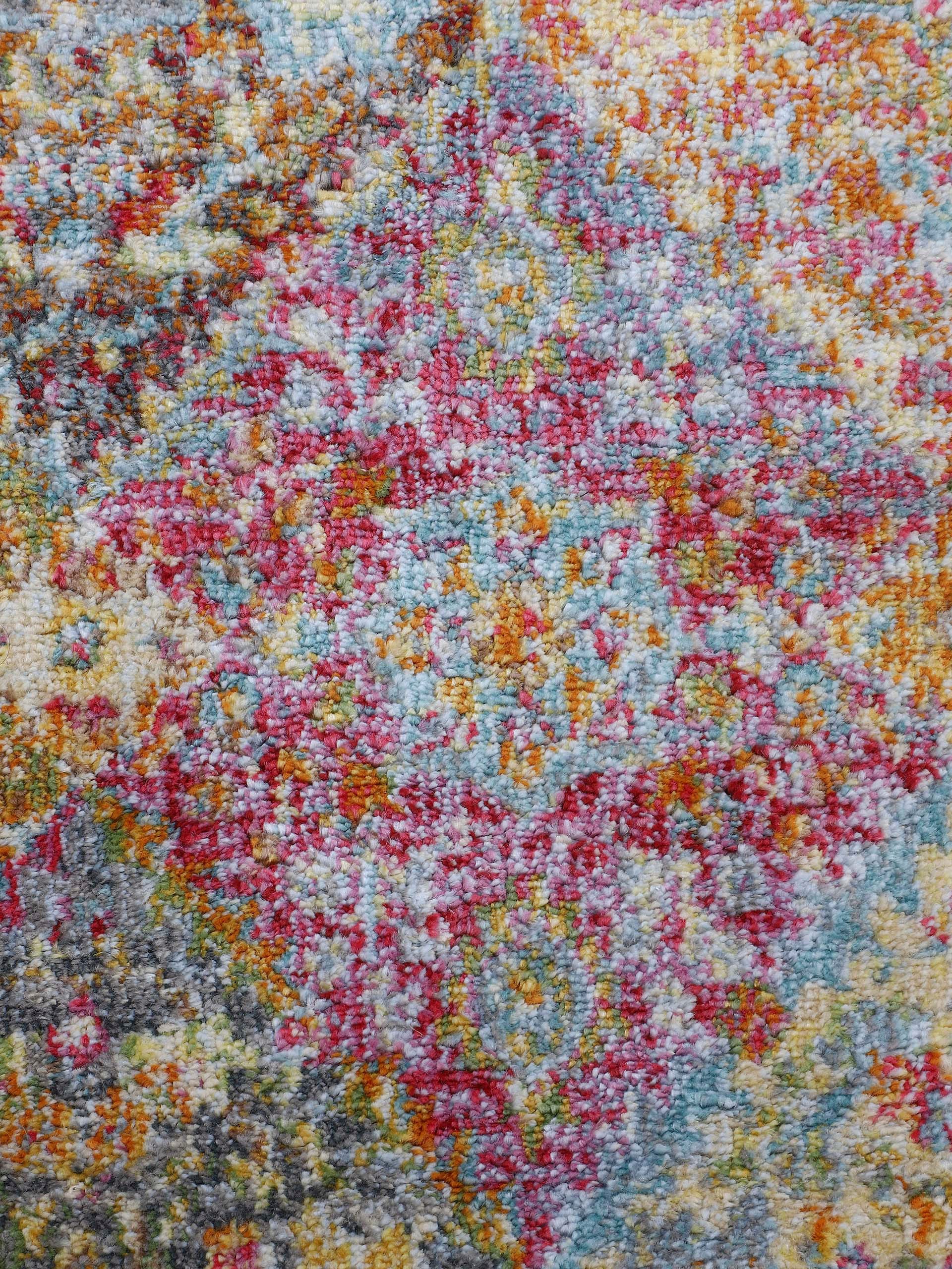 carpetfine Teppich »Harleen,  auch als Läufer«, rund, 8 mm Höhe, Vintage Look, Orient, mit Fransen, Wohnzimmer