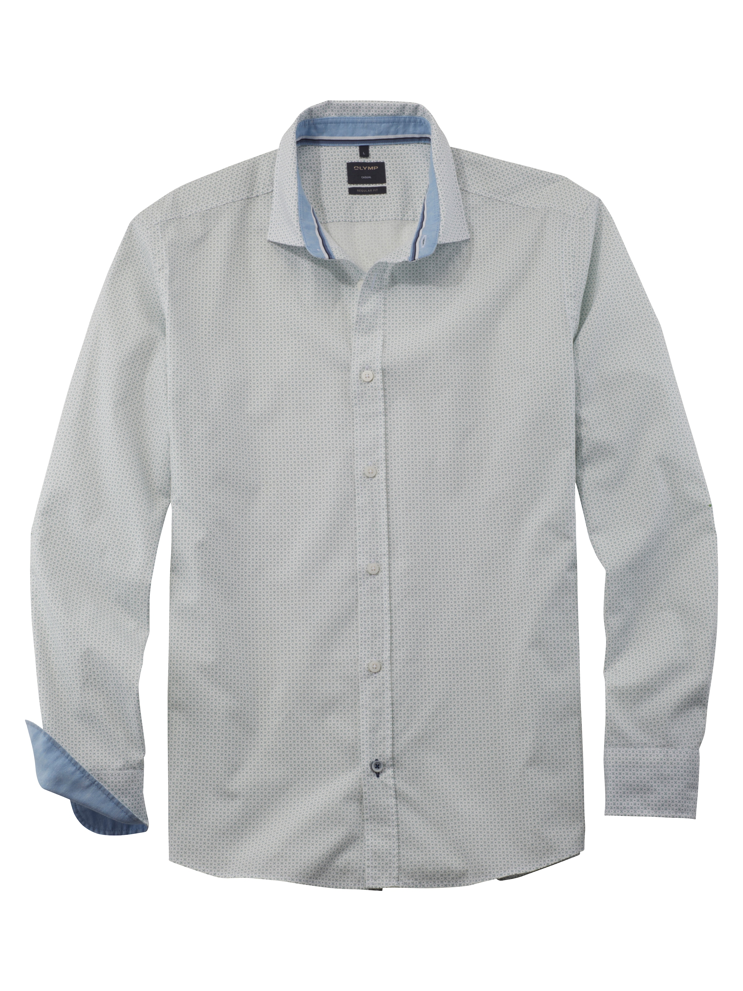 Image of OLYMP Langarmhemd "OLYMP Hemd Casual" Mit Minimal-Print