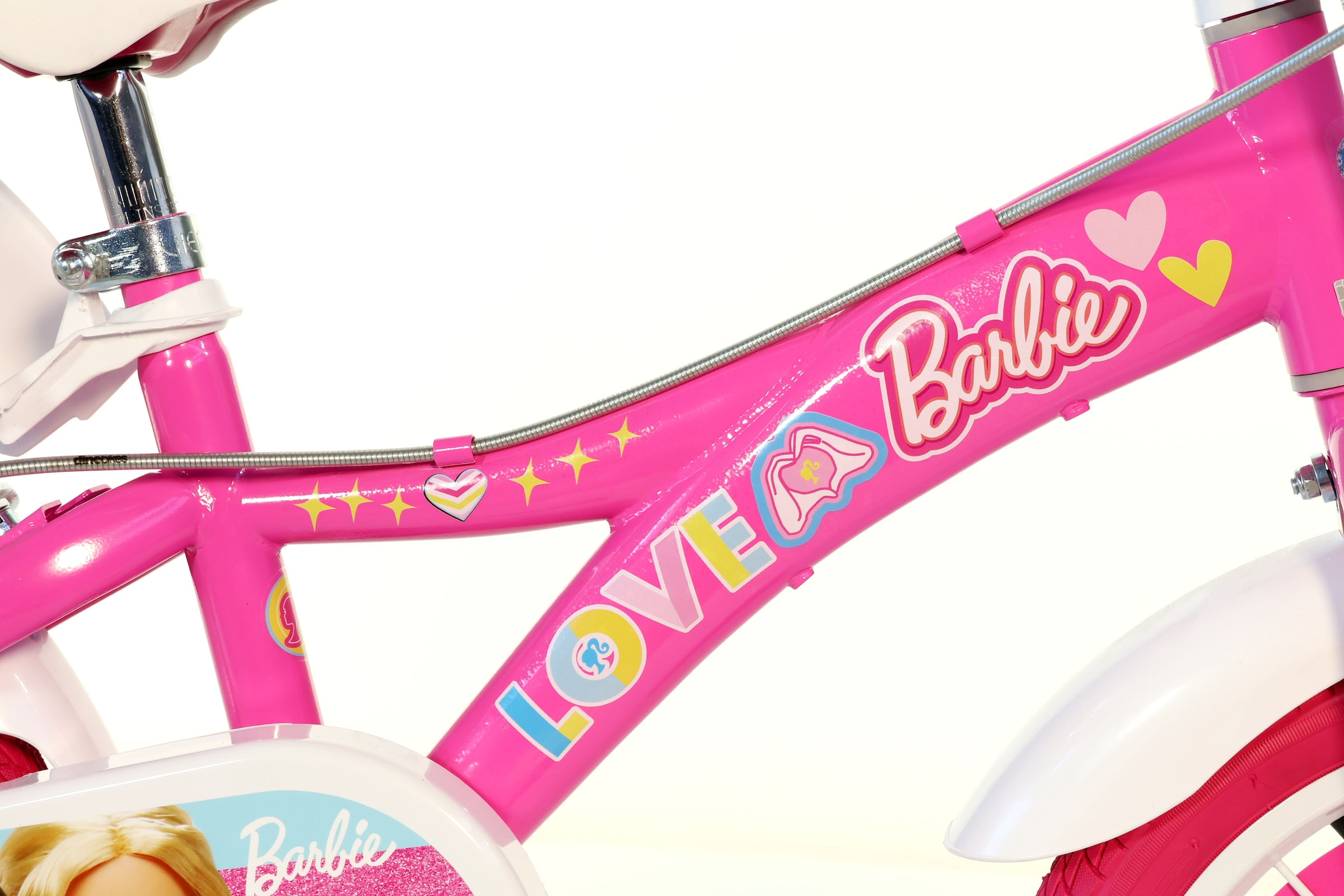 Dino Bikes Kinderfahrrad »Barbie 14" Kinderfahrrad 3-6 Jahre« 1 Gang ohne Schaltung