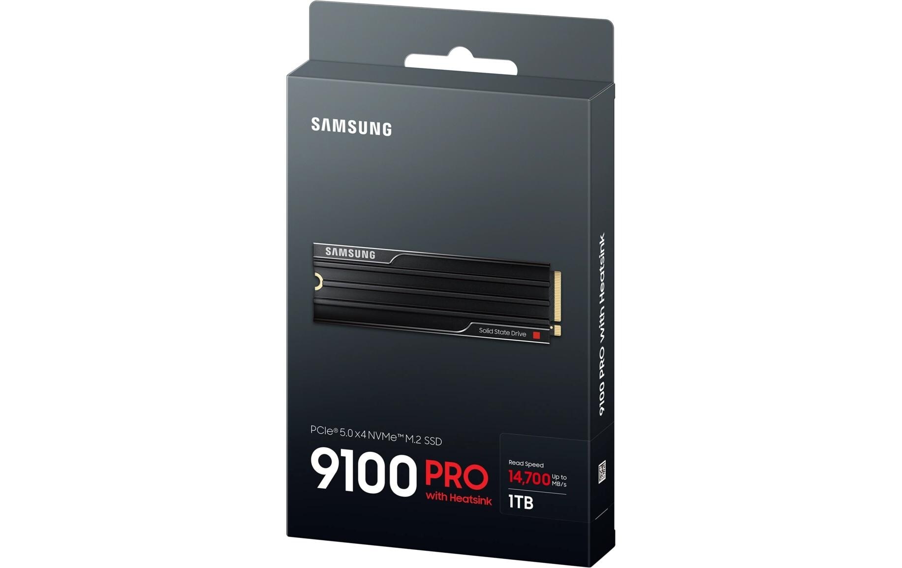 Samsung interne Gaming-SSD »9100 PRO Heatsink PCIe® 5.0 NVMe™ M.2« 1 TB Anschluss PCI Express 5.0