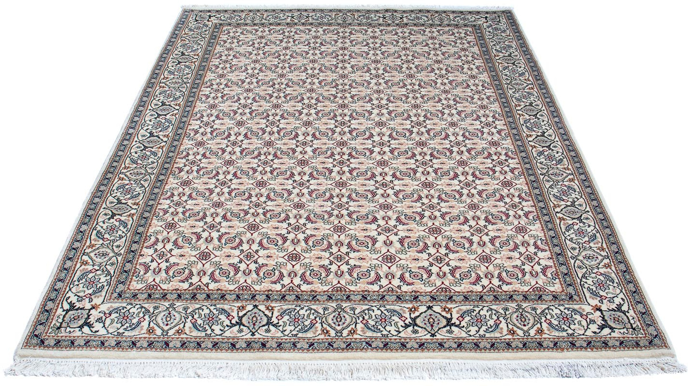 Image of morgenland Orientteppich »Perser - Täbriz - 203 x 136 cm - beige«, rechteckig, 10 mm Höhe, Wohnzimmer, Handgeknüpft, Einzelstück mit Zertifikat bei Ackermann Versand Schweiz