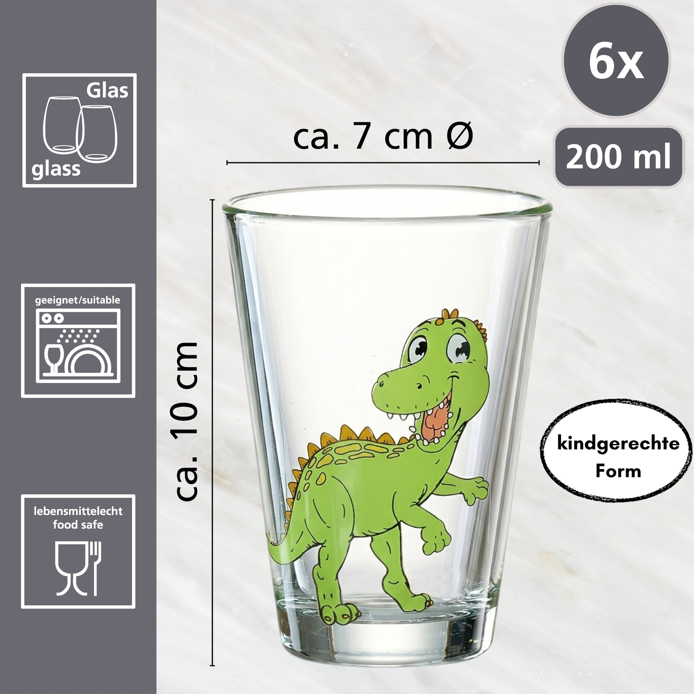 Ritzenhoff & Breker Gobelet pour enfants »Dino« je 200 ml