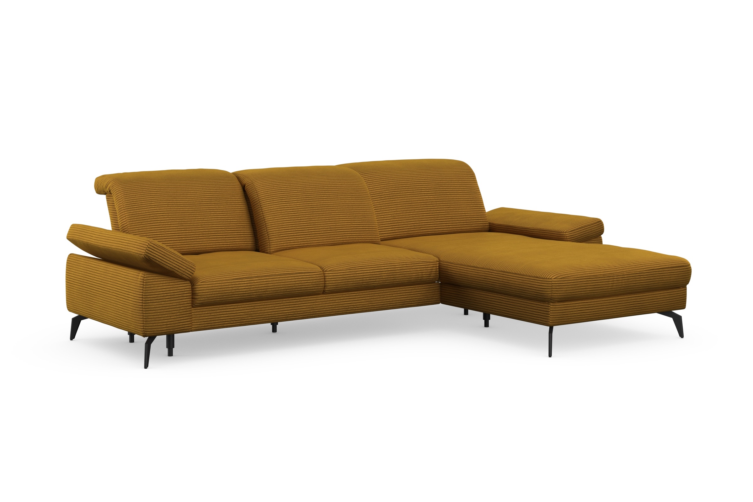 sit&more Ecksofa »Cabana L-Form«, Recamiere, wahlweise mit Sitztiefen-, Armlehnen- und Kopfteilfunktion