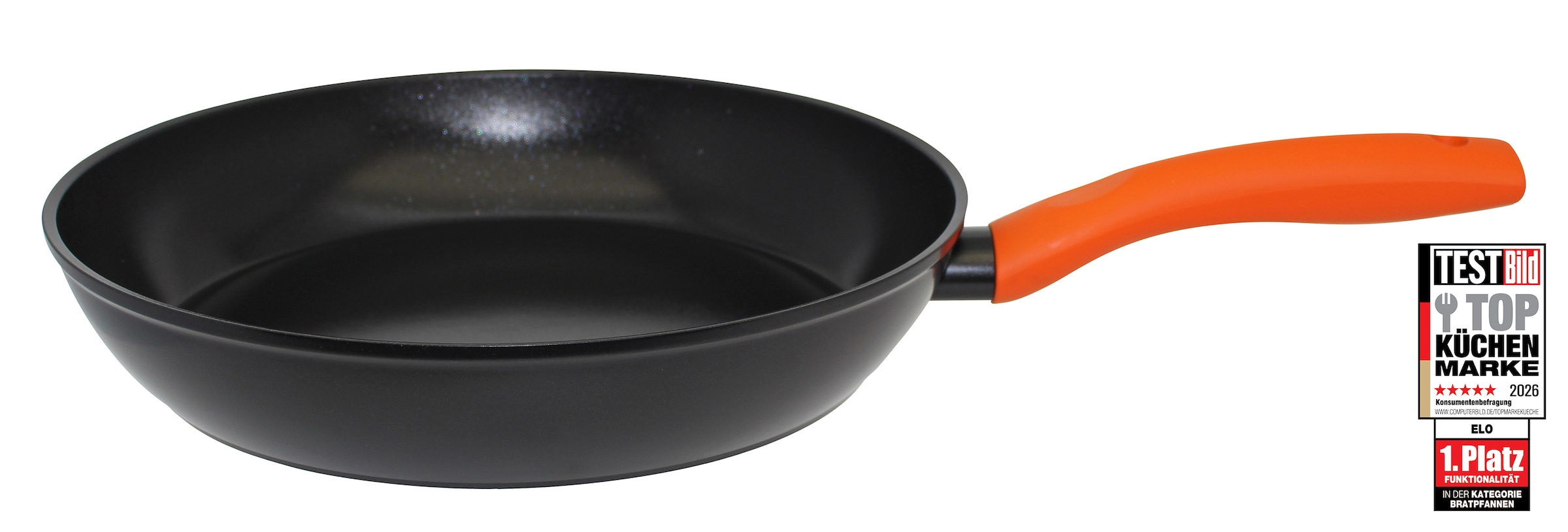 Elo Basic Sauteuse »Colorio mit farbigem Protektor« Aluminium Ensemble, Poêle avec protection poêle, 2 tlg. Poignée soft-touch avec protection contre les flammes
