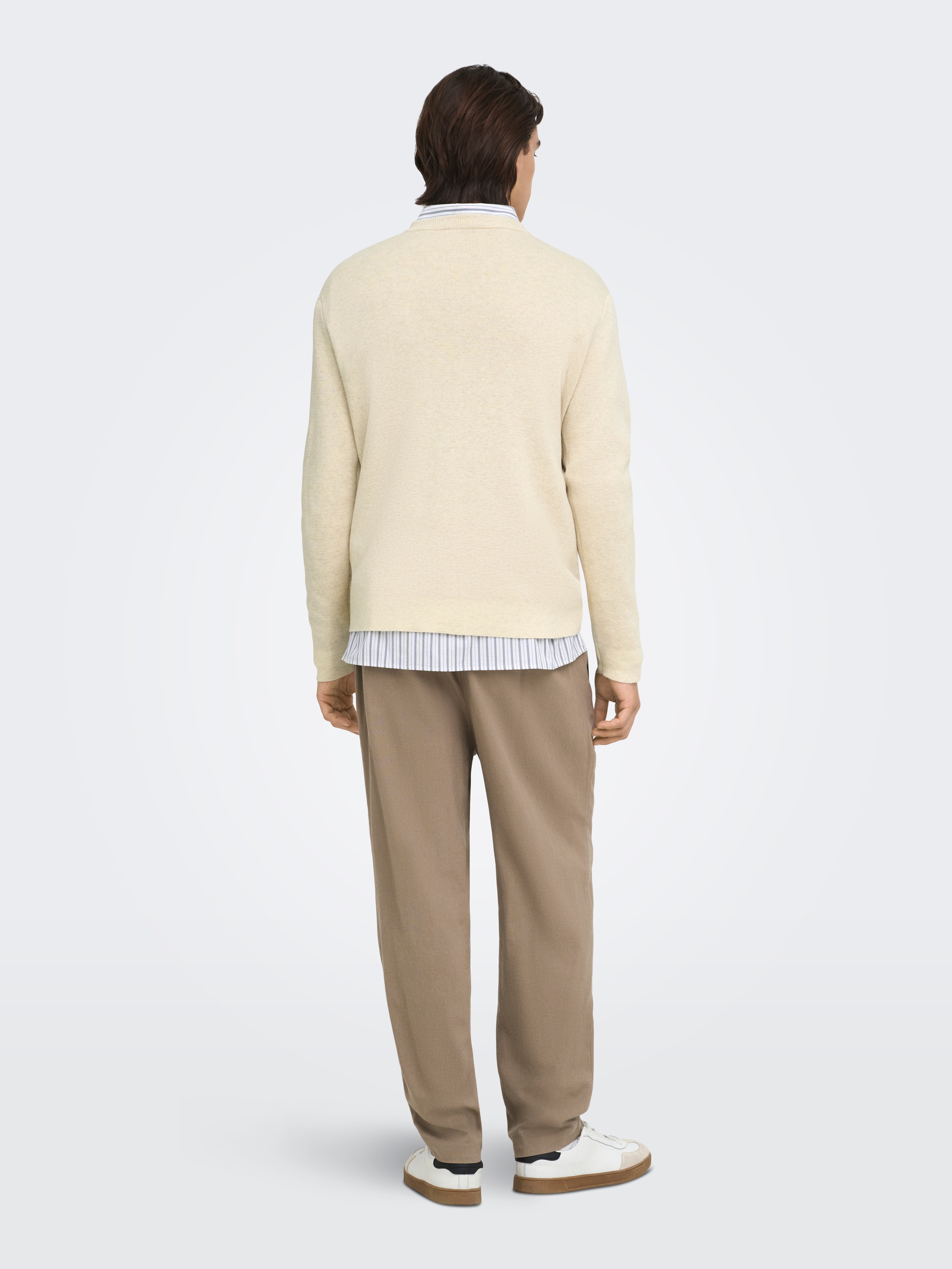 ONLY & SONS Strickpullover »ONSTING RLX CREW NECK KNIT NOOS« Baumwolle, relaxed fit