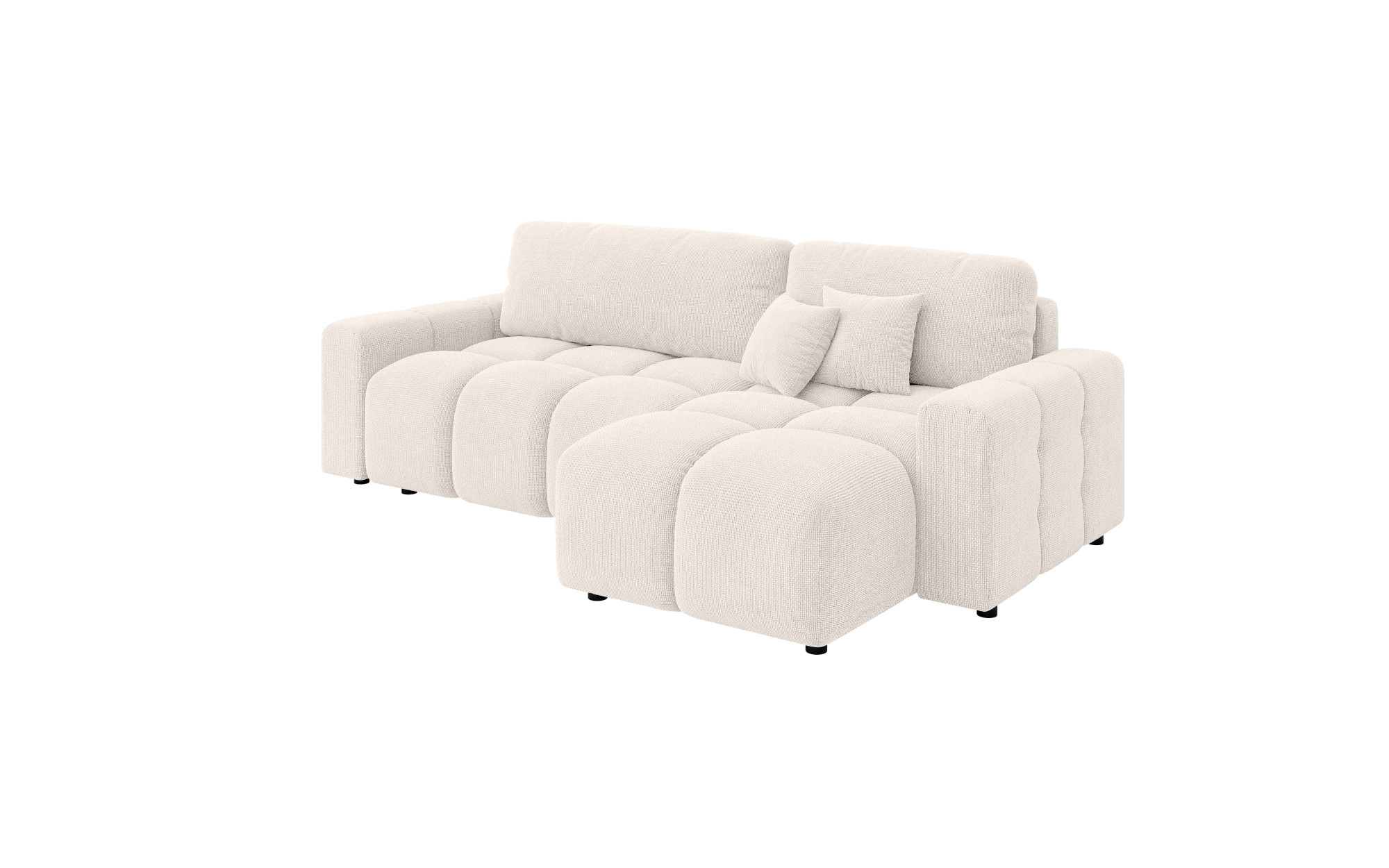 INOSIGN Ecksofa »FELICI, Schlafsofa 233cm, L-Form mit Recamiere beidseitig montierbar«, Designsofa mit Bettfunktion und Bettkasten, Masse B/T/H: 233/142/88 cm