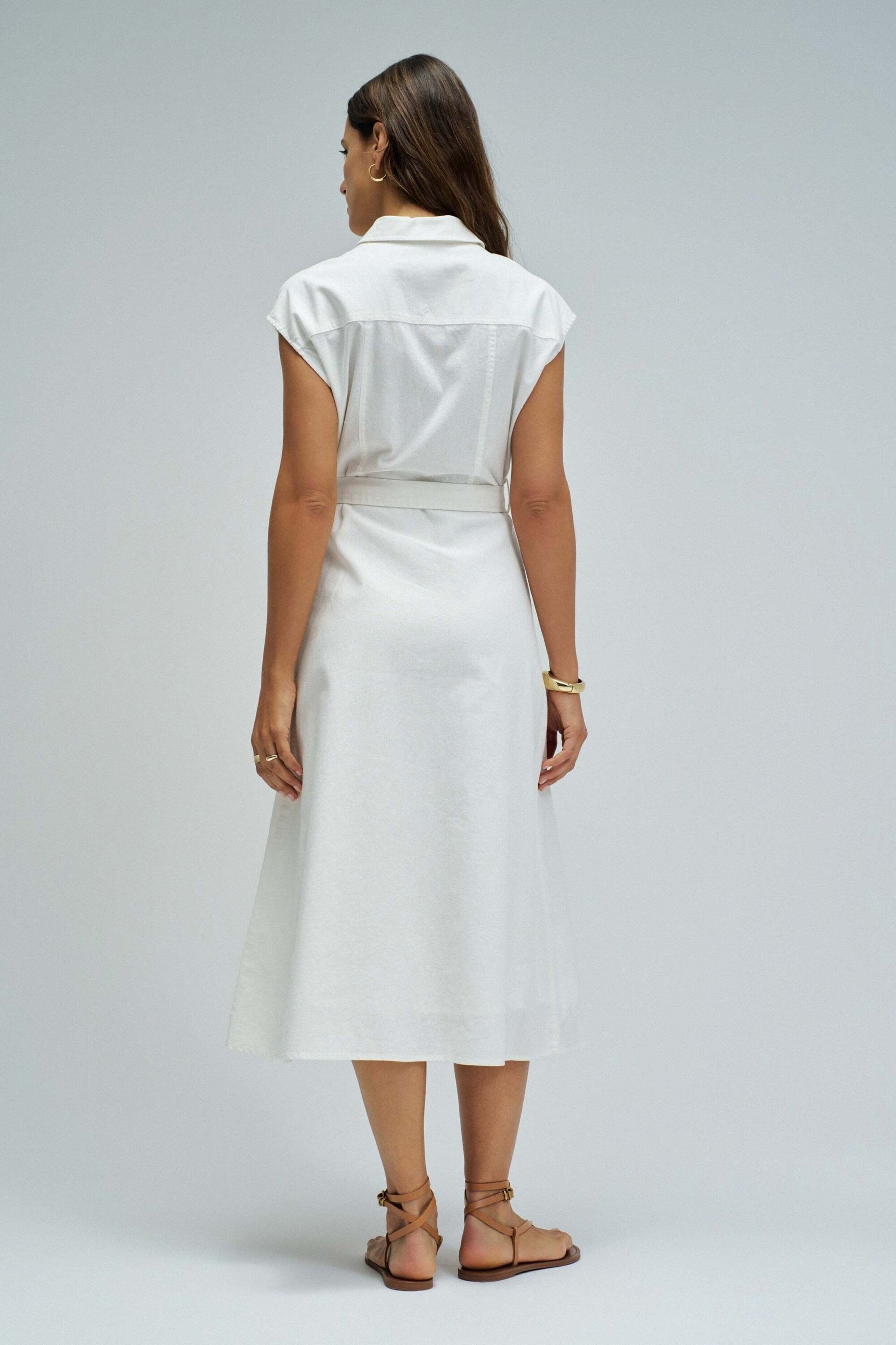 Salsa Robe midi »Salsa Jeans Midikleid Sleeveless Shirt Dress«