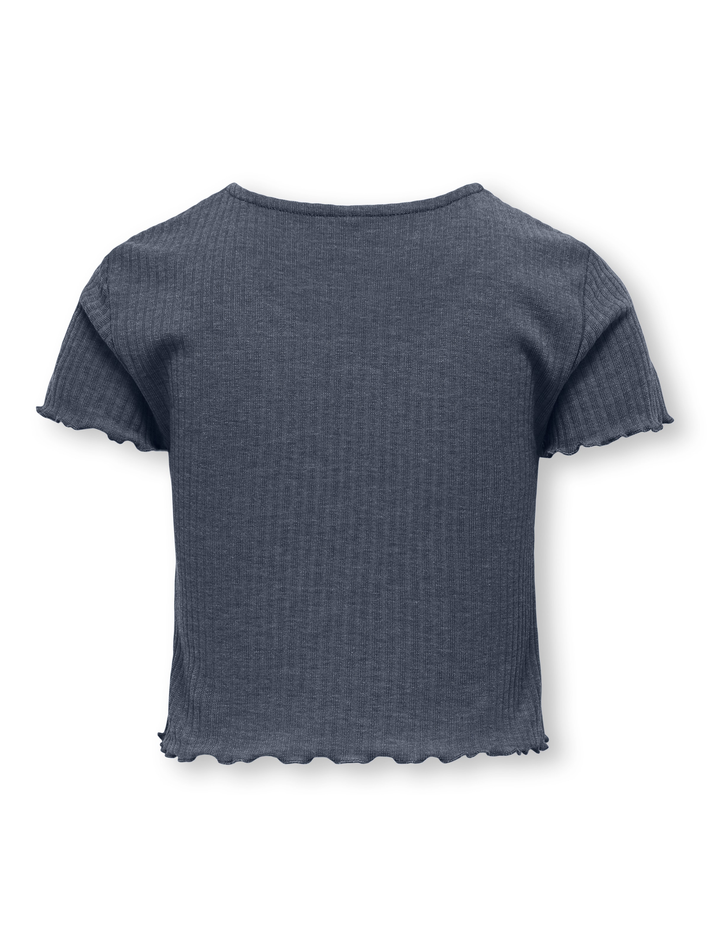 KIDS ONLY T-shirt »KOGNELLA S/S O-NECK TOP NOOS JRS« avec bord ondulé mignon
