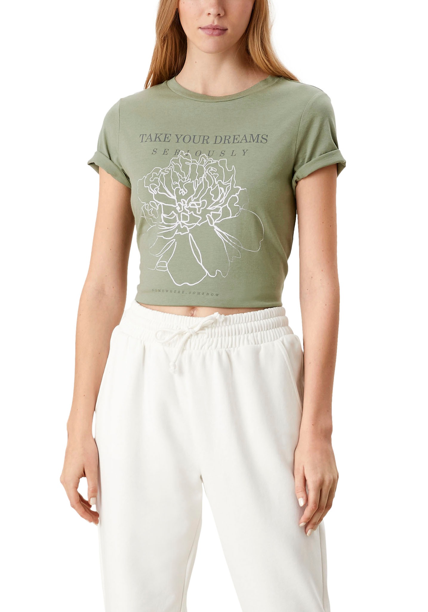 Image of Q/S by s.Oliver T-Shirt, mit Statement-Print bei Ackermann Versand Schweiz