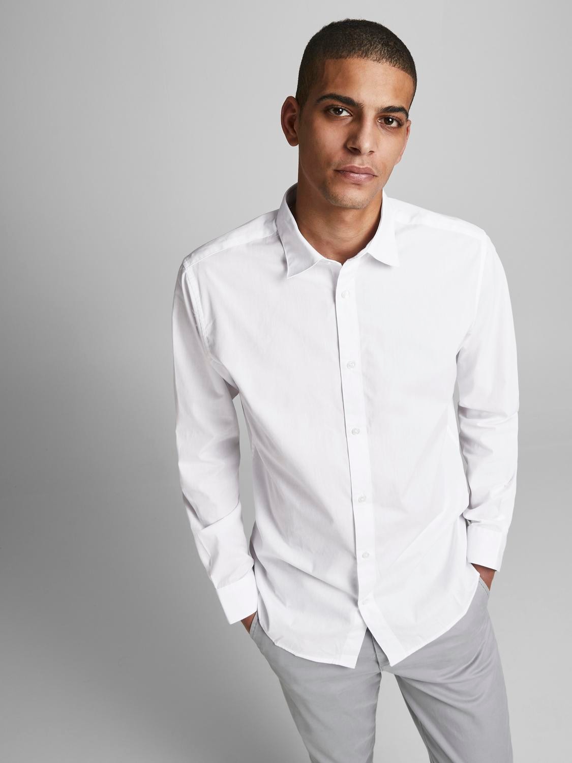Jack & Jones Langarmhemd »JJJOE SHIRT LS 2 PACK MP«