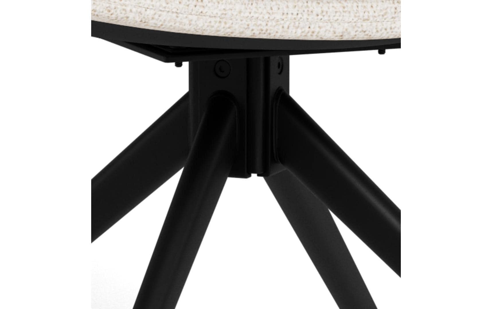 AC Design Esszimmerstuhl »Grafton, Polsterstuhl, Stuhl« (Set) 2 Stk.Stuhl,  Bouclé, L-Form, Drehfunktion, Sitzhöhe 48,5