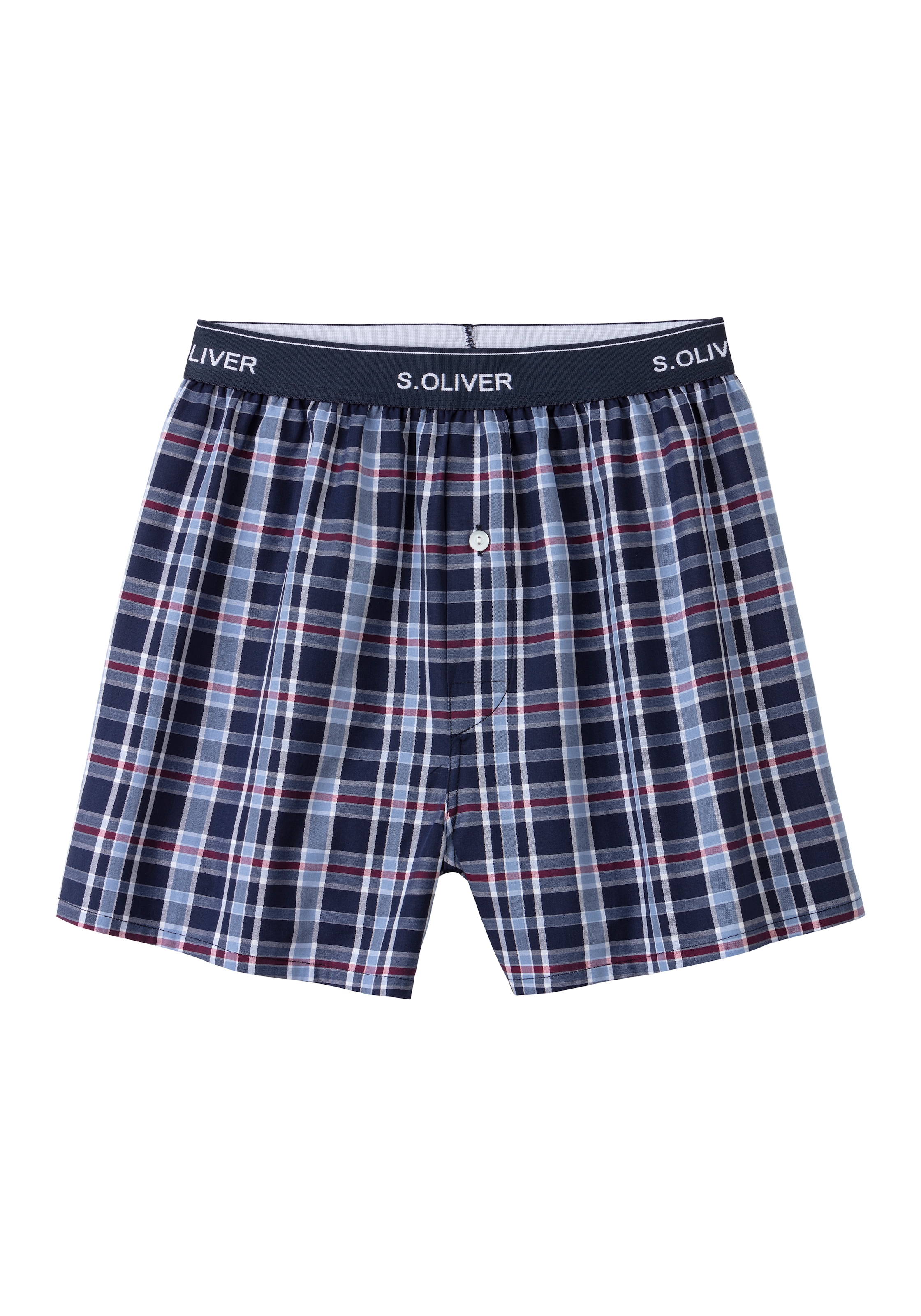 s.Oliver Webboxer Packung, 2 Stk. mit Logo Webbund