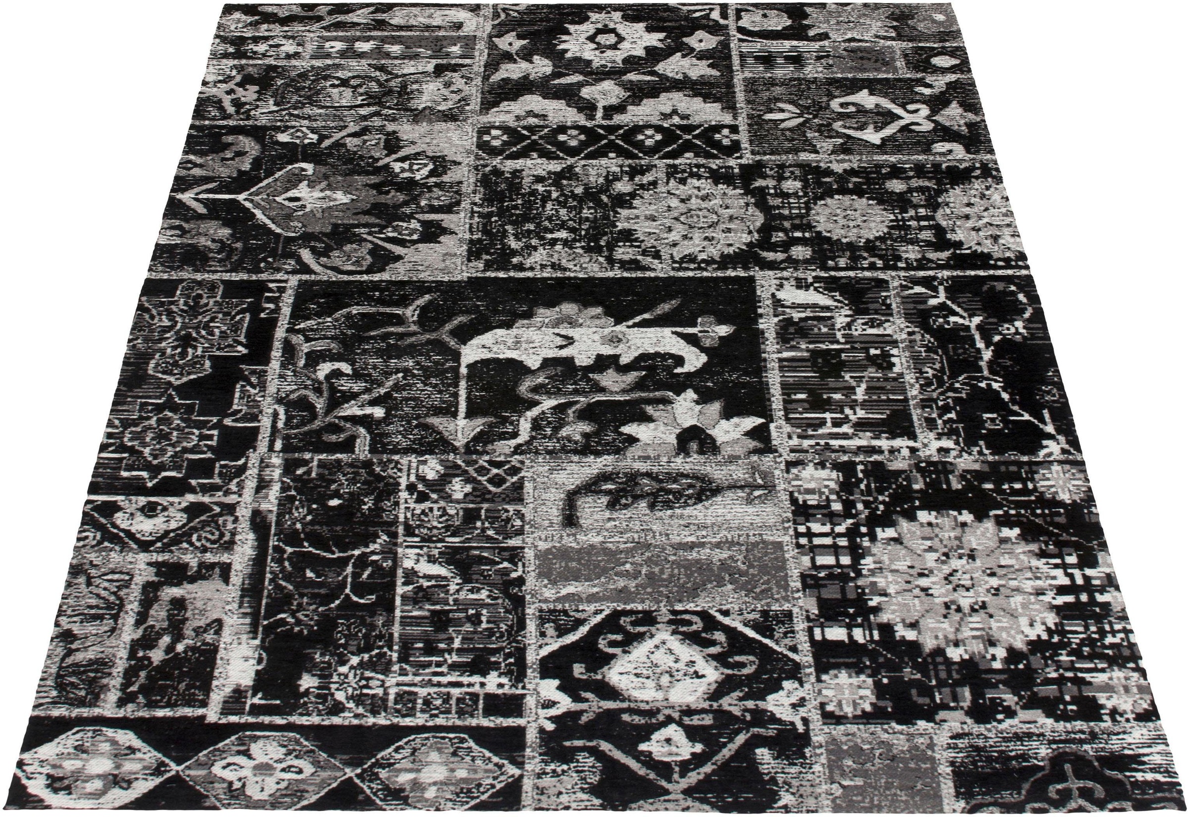 Image of Bruno Banani Teppich »Elliot«, rechteckig, 10 mm Höhe, Kurzflorteppich, weiche Haptik, pflegeleicht, ideal im Wohnzimmer, Schlafzimmer & Esszimmer bei Ackermann Versand Schweiz