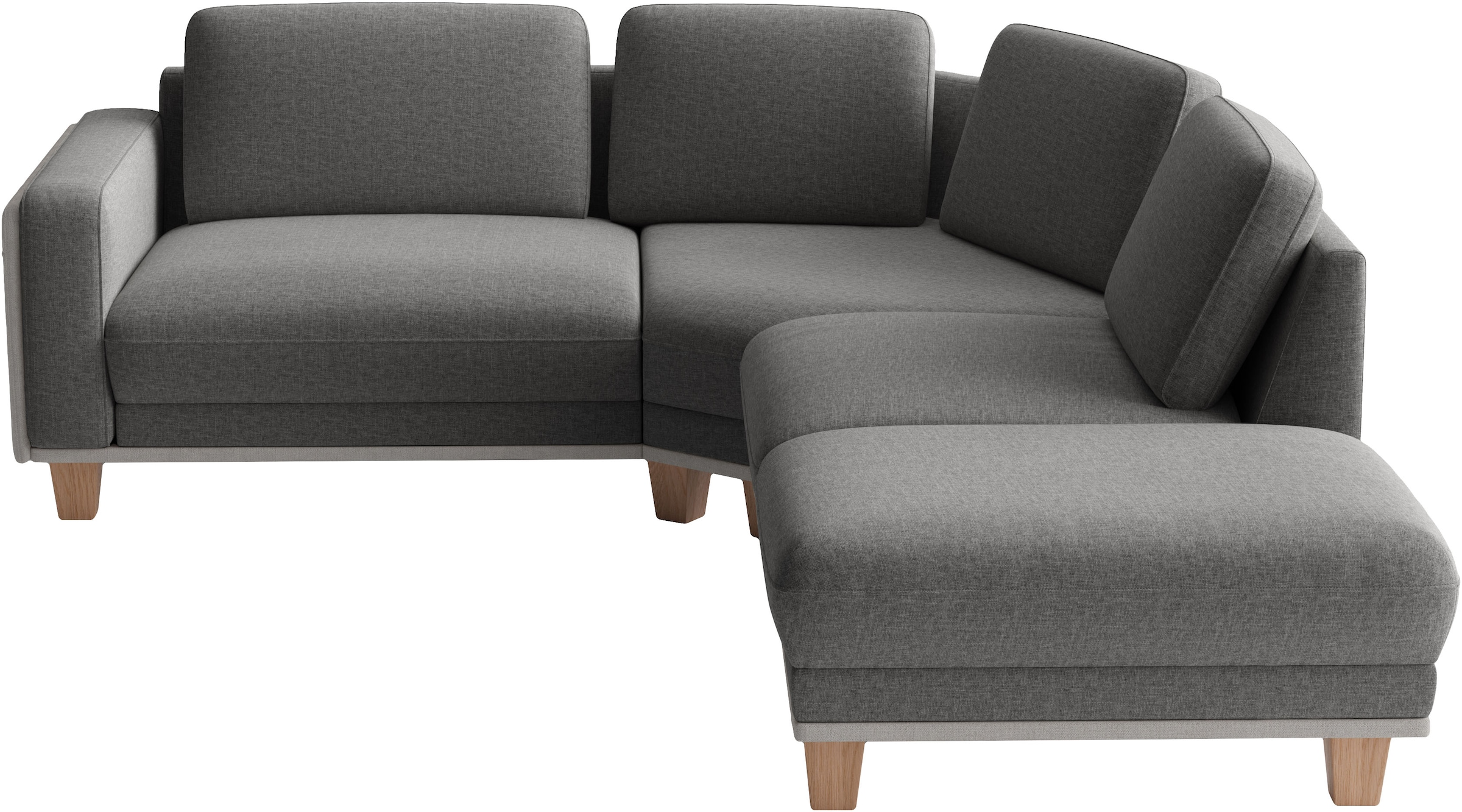 sit&more Ecksofa »Concept« Modernes Sofa in drei Fussfarben zur Auswahl