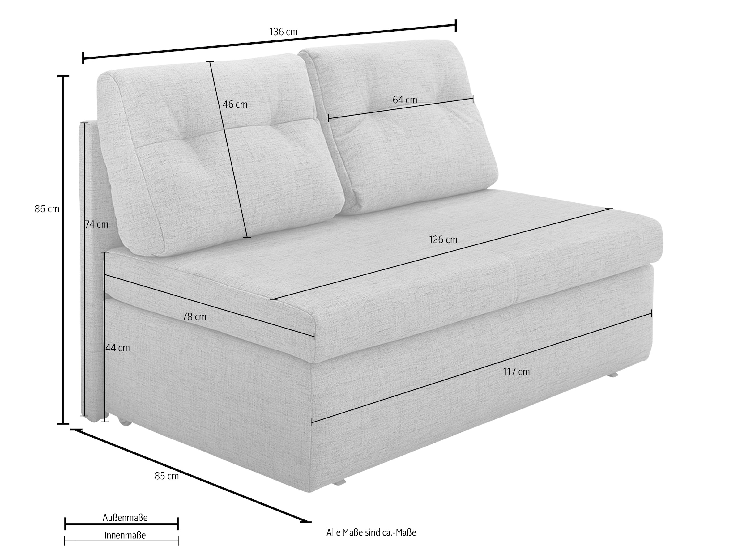 Jockenhöfer Gruppe Schlafsofa »Torben«, Platzsparendes Sofa mit Gästebettfunktion und Stauraum