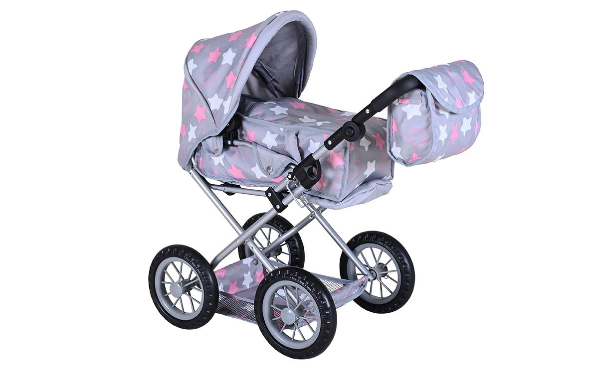 Knorrtoys® Puppenwagen »Ruby Star Grey Pink«