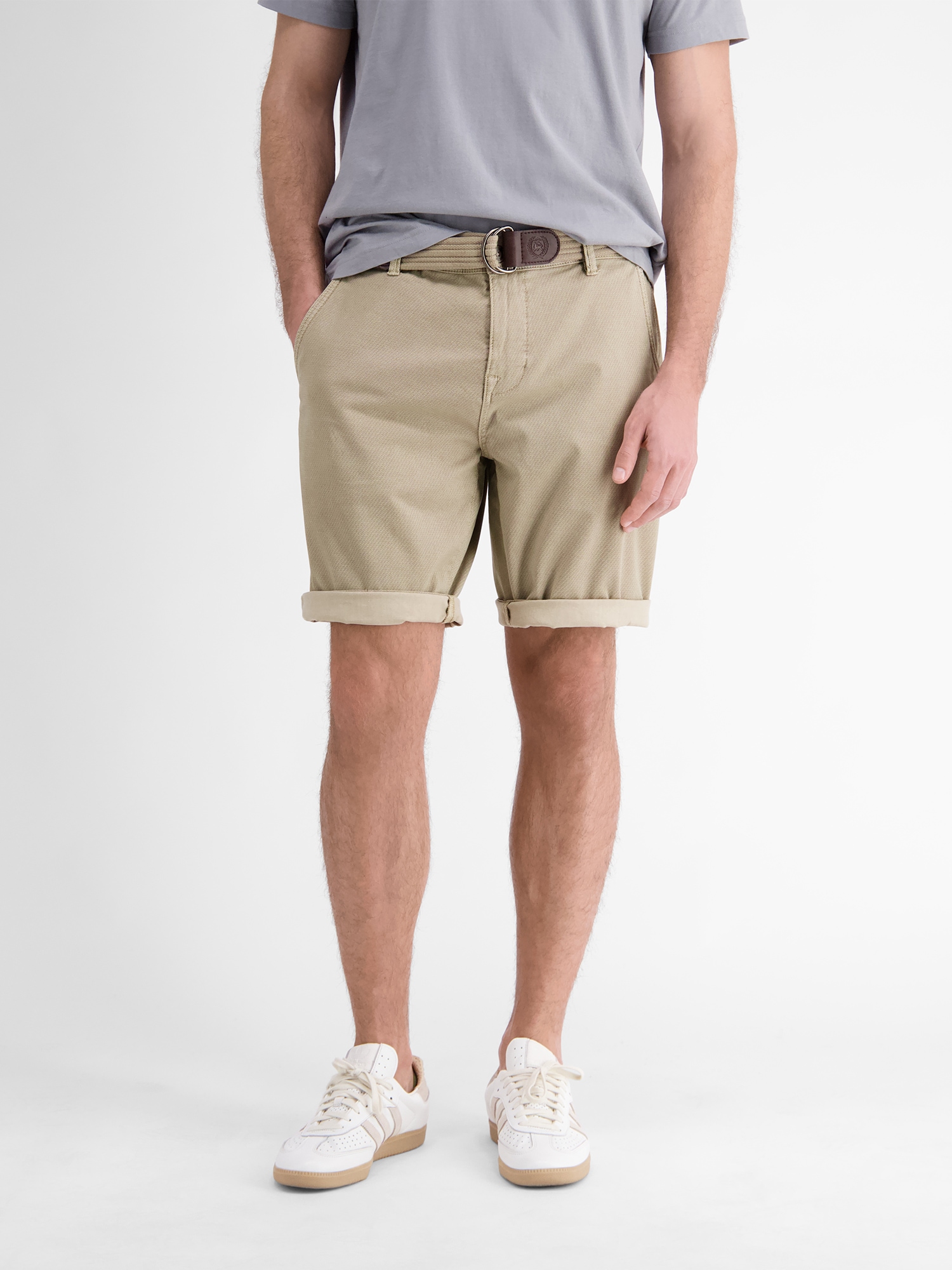 LERROS Bermudas »LERROS Chino-Bermuda mit Gürtel«