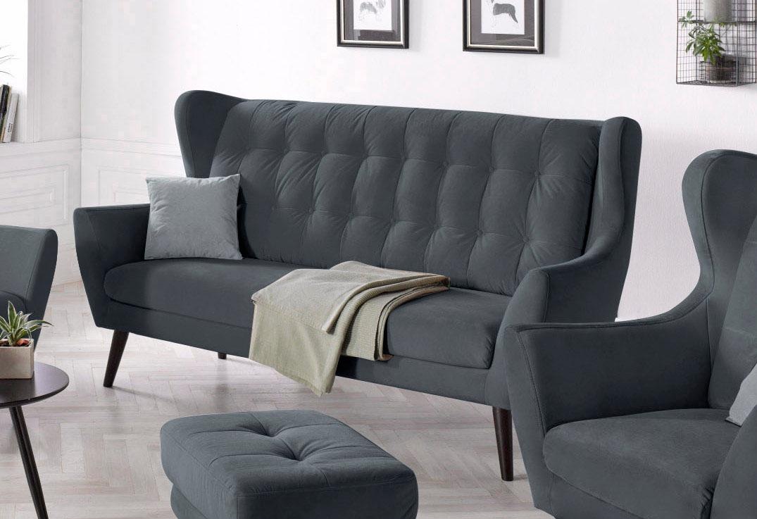 Home affaire 3-Sitzer "Hemmink" mit Knopfheftung