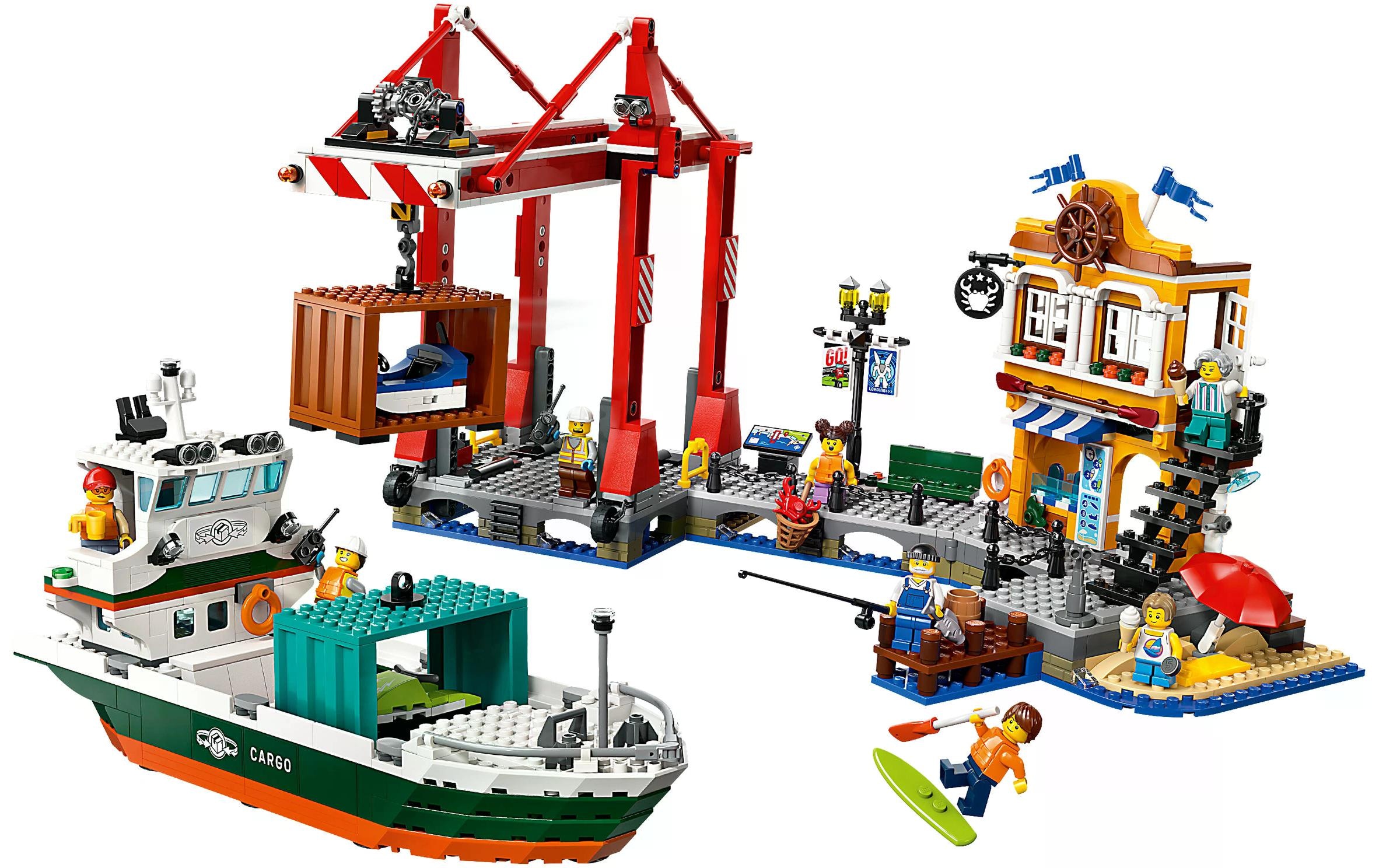 LEGO® Spielbausteine »City Hafen mit Frachtschiff 60422«, (1226 St.)