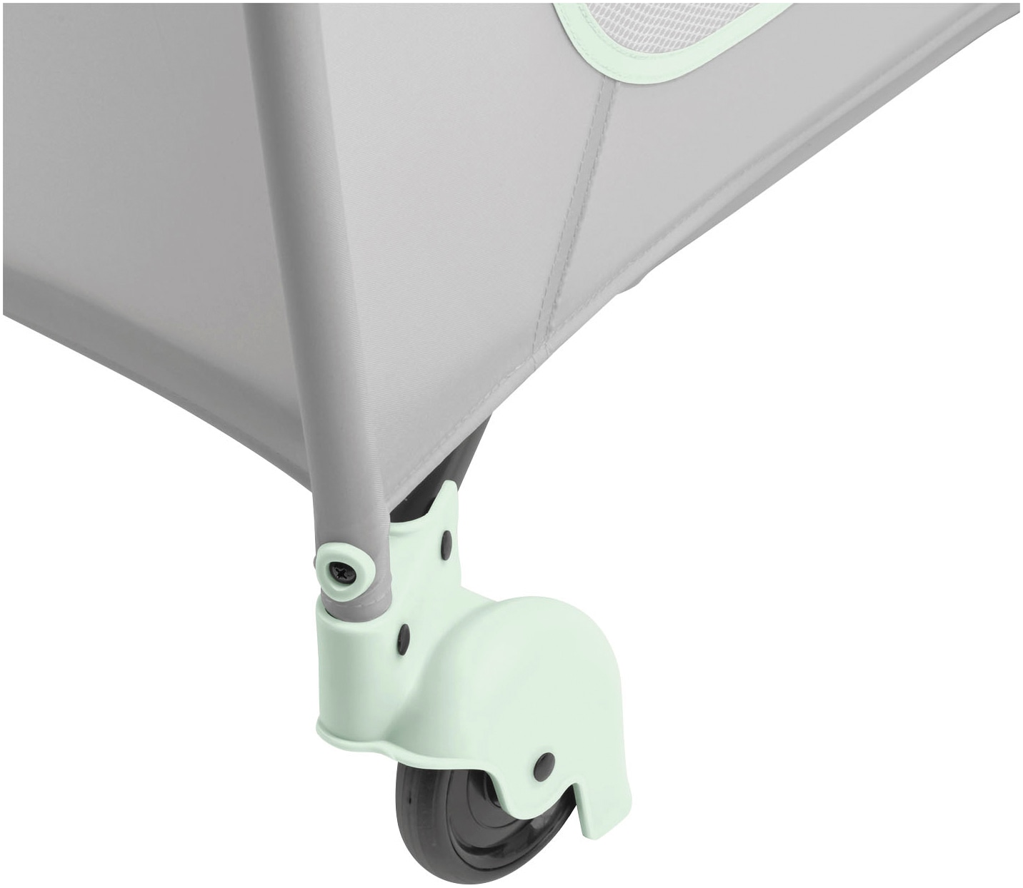 Hauck Lit de voyage pour bébé »Sleep N Play Go Plus, Dusty Mint« mit integrierten Rädern; Vorderausstieg