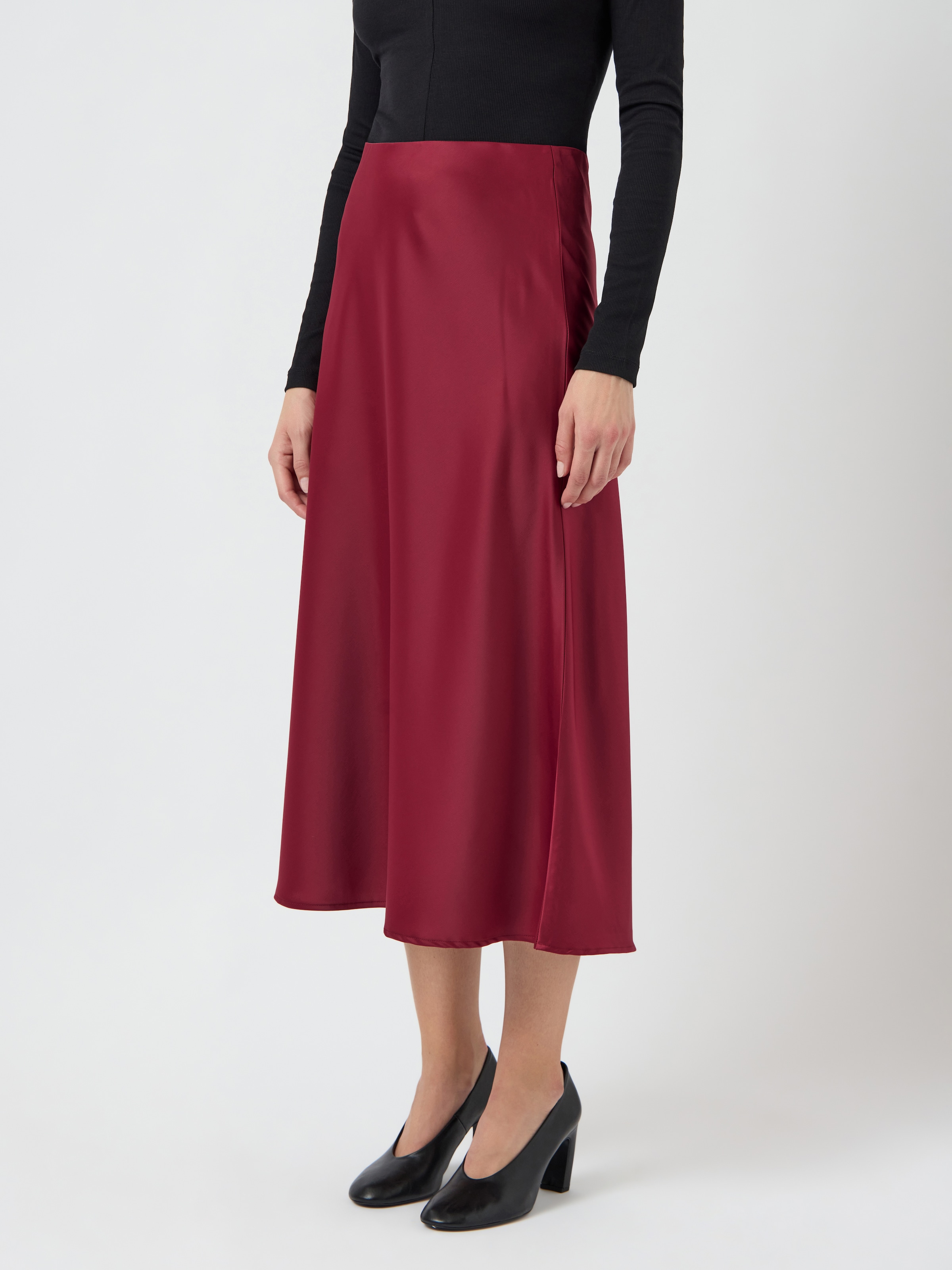 Image of Y.A.S Midirock "YASPELLA HW MIDI SKIRT S. NOOS" elastisches Bündchen